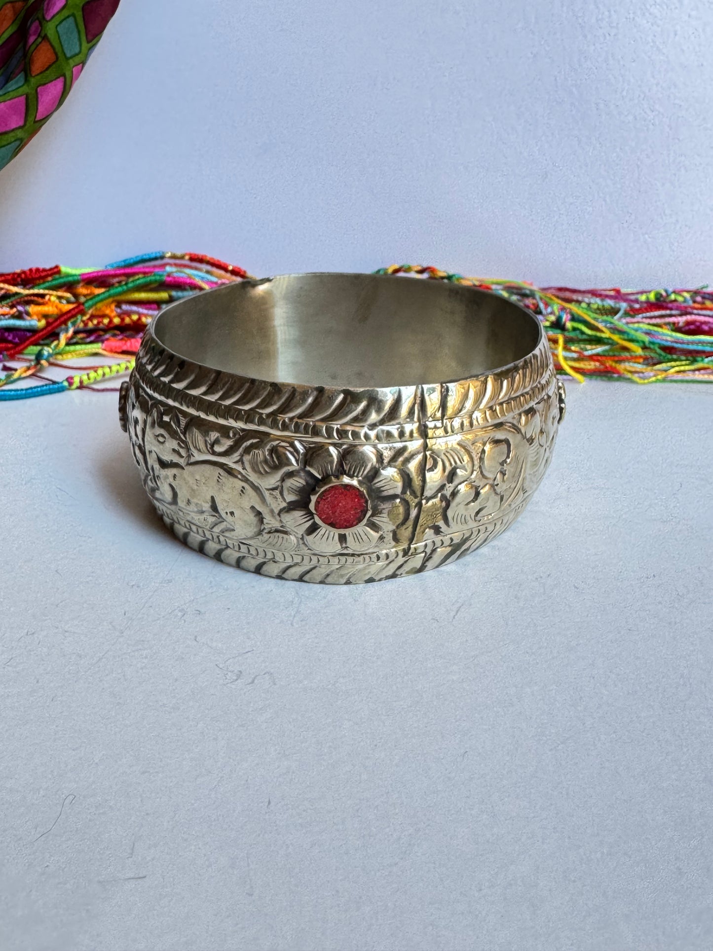 Bracciale bangle argentato