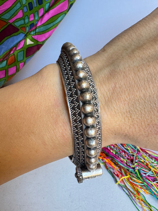 Bracciale bangle argentato
