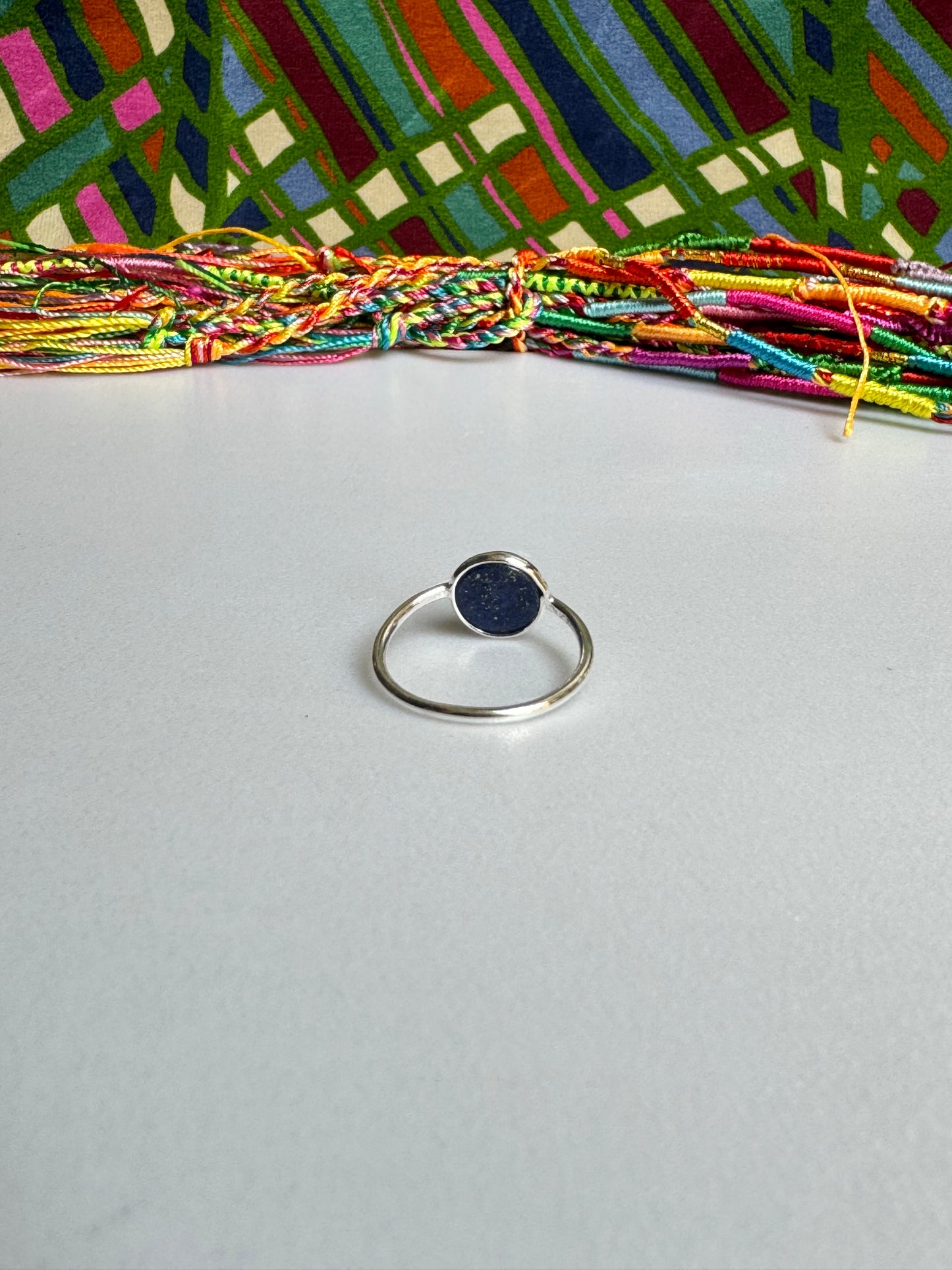 925 Lapislazuli E46 Silberring