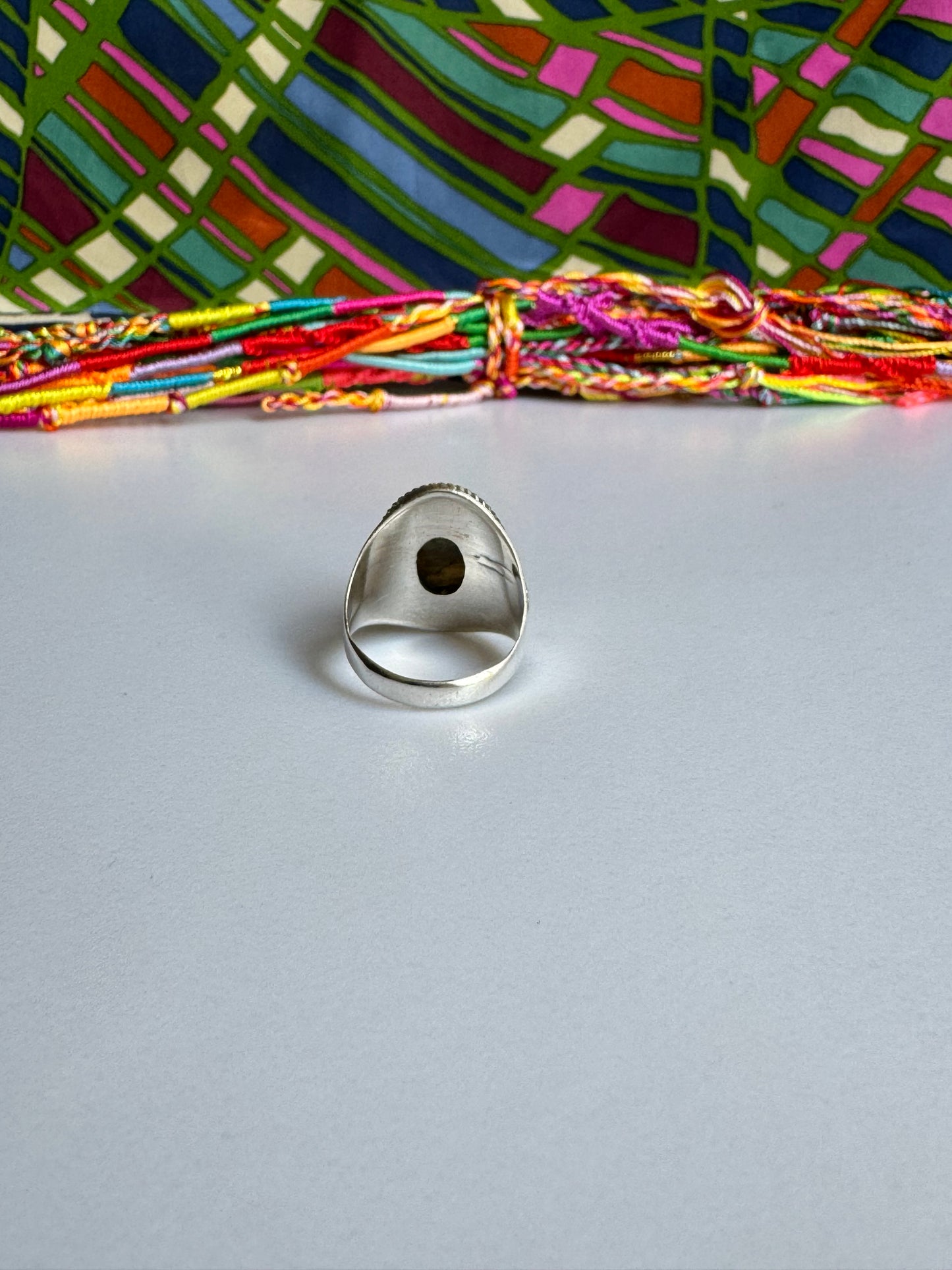 Anello argento labradorite misura 17- Z7