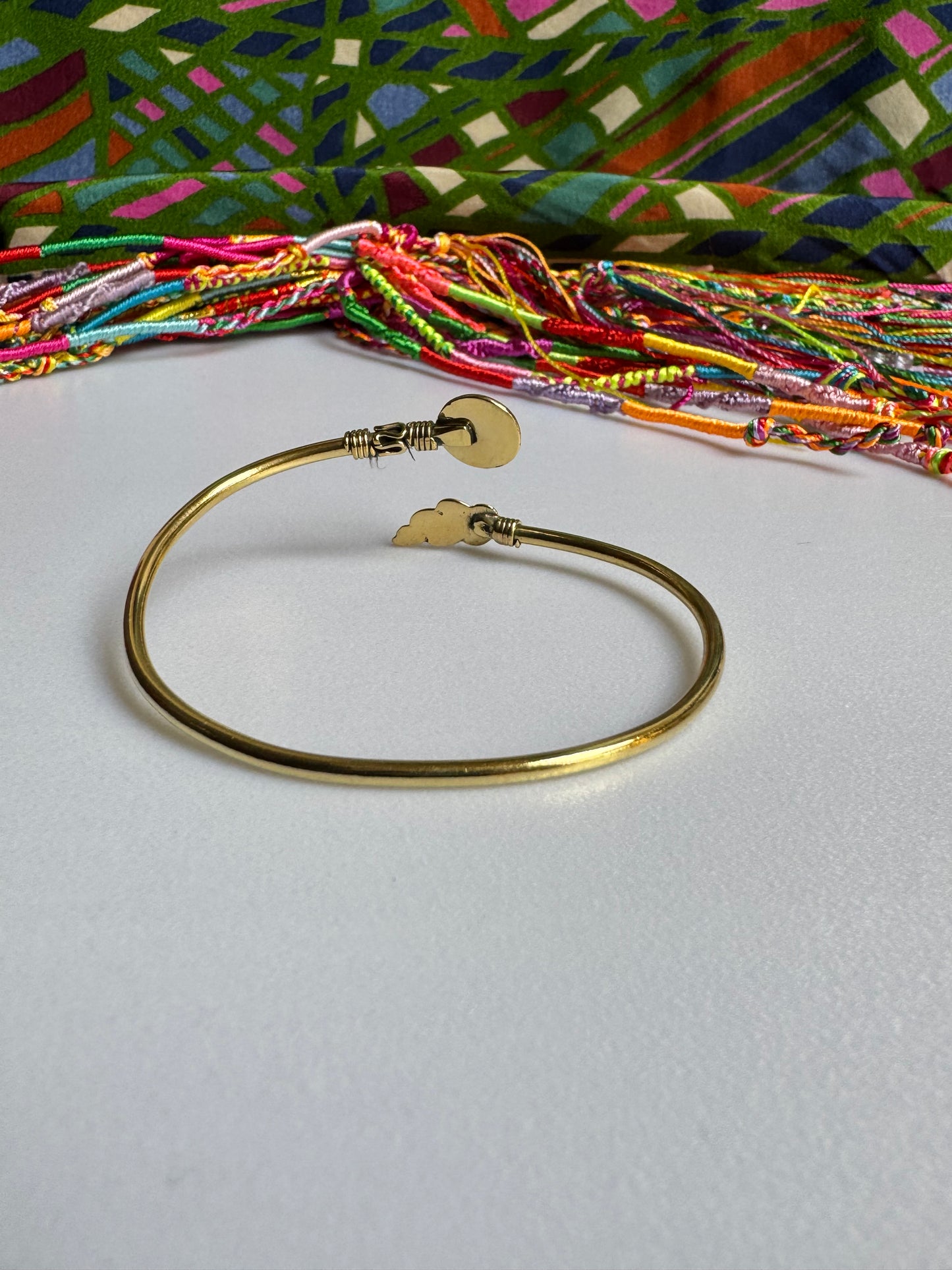 Bracciale boho dorato occhio di Shiva