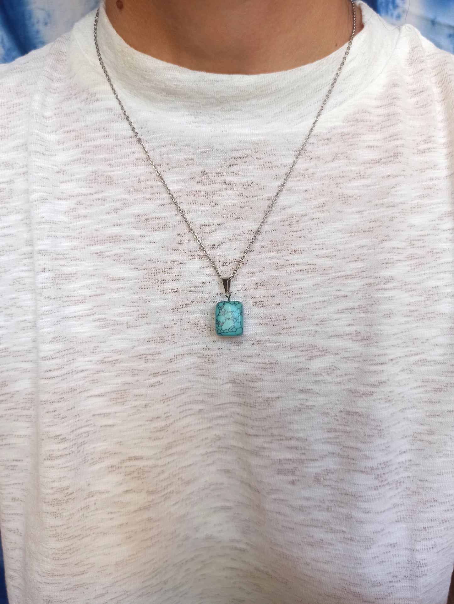 Anhänger aus getrommeltem Turquenit