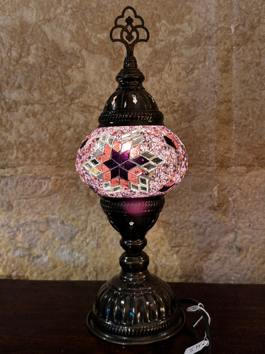 Lampada abat jour vetro mosaico turca arredamento etnico 18S – UPANISAD