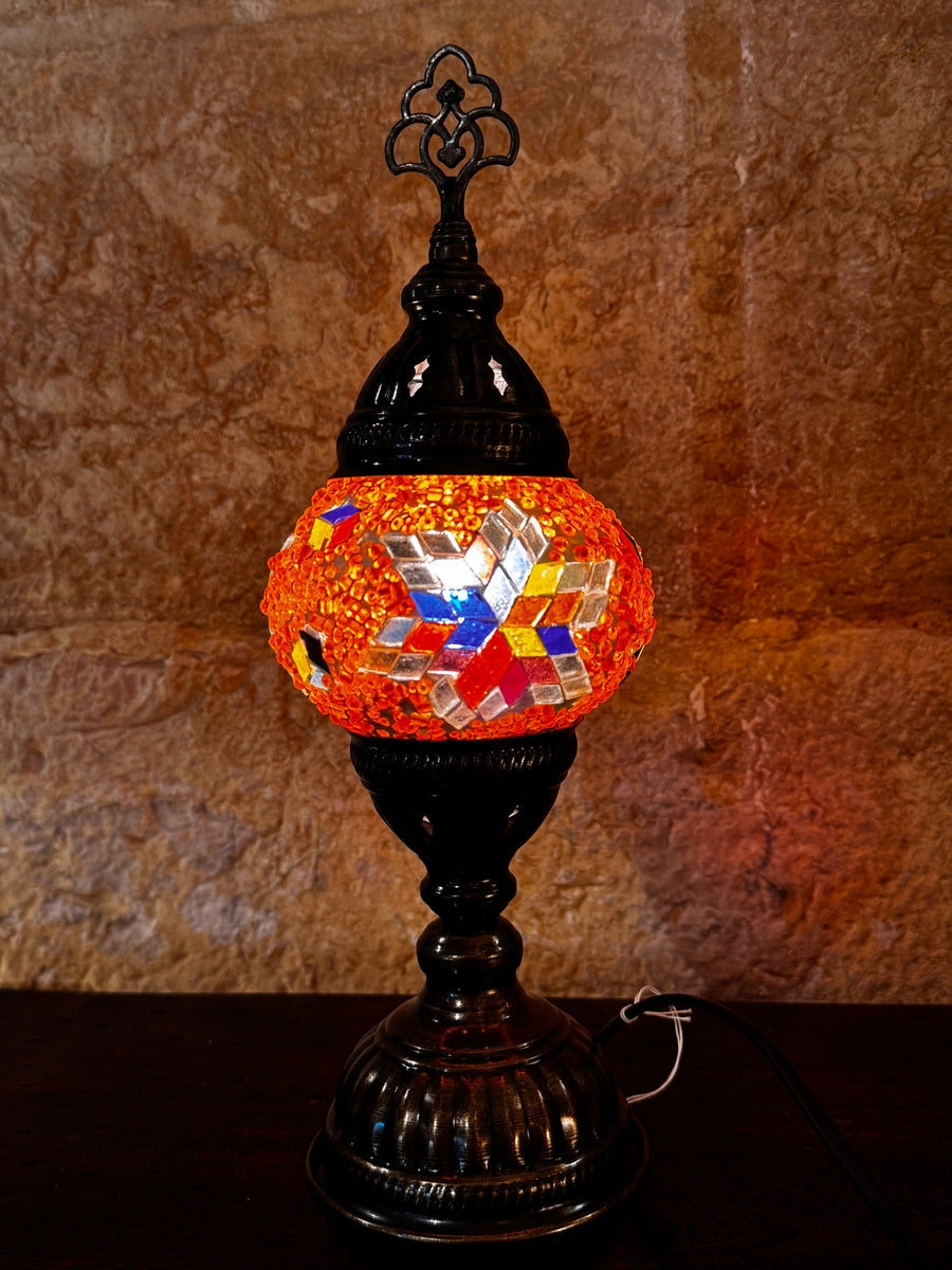 Lampada abat jour vetro mosaico turca arredamento etnico 11S – UPANISAD