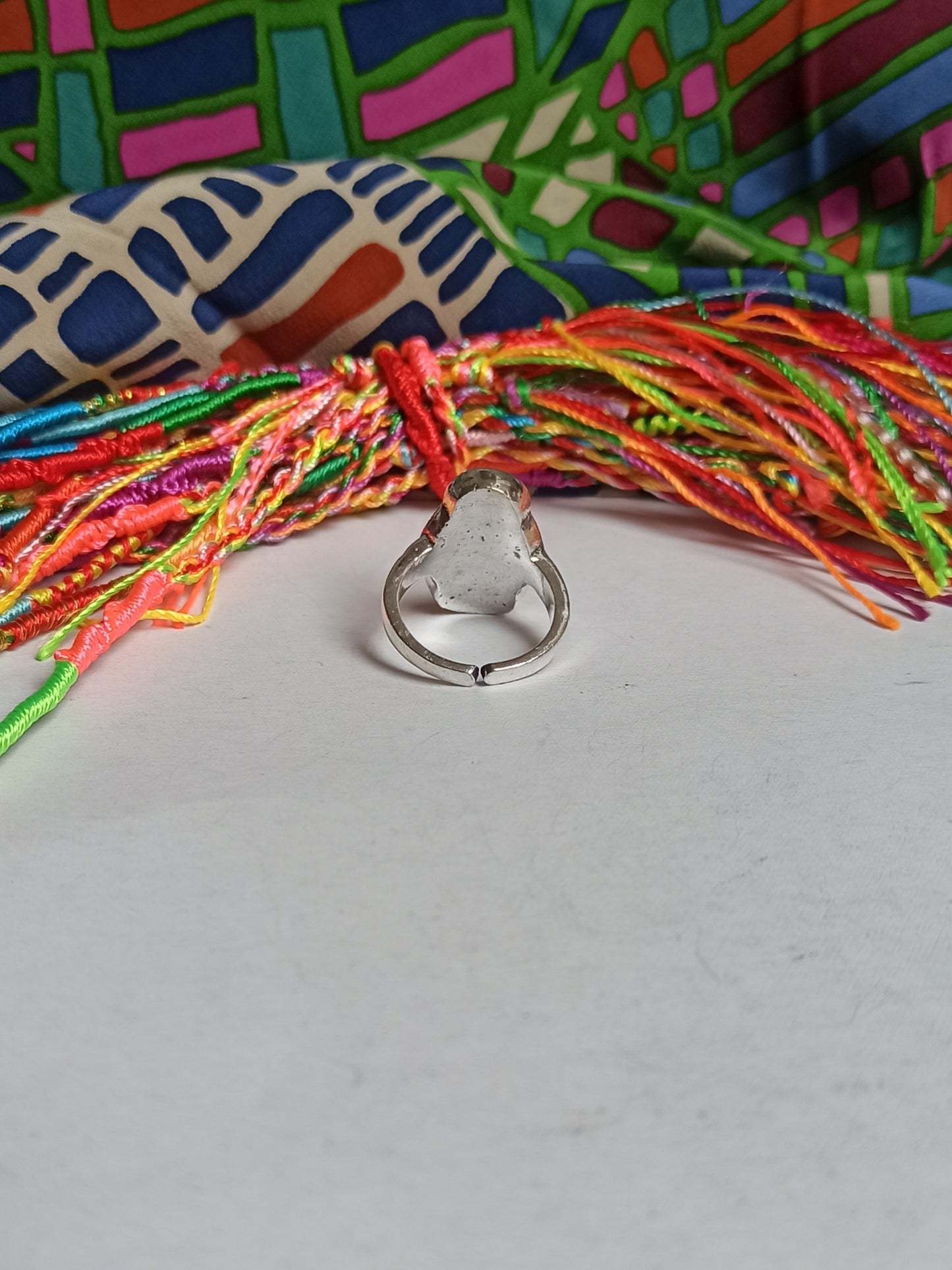 Silberner Boho-Buddha-Ring