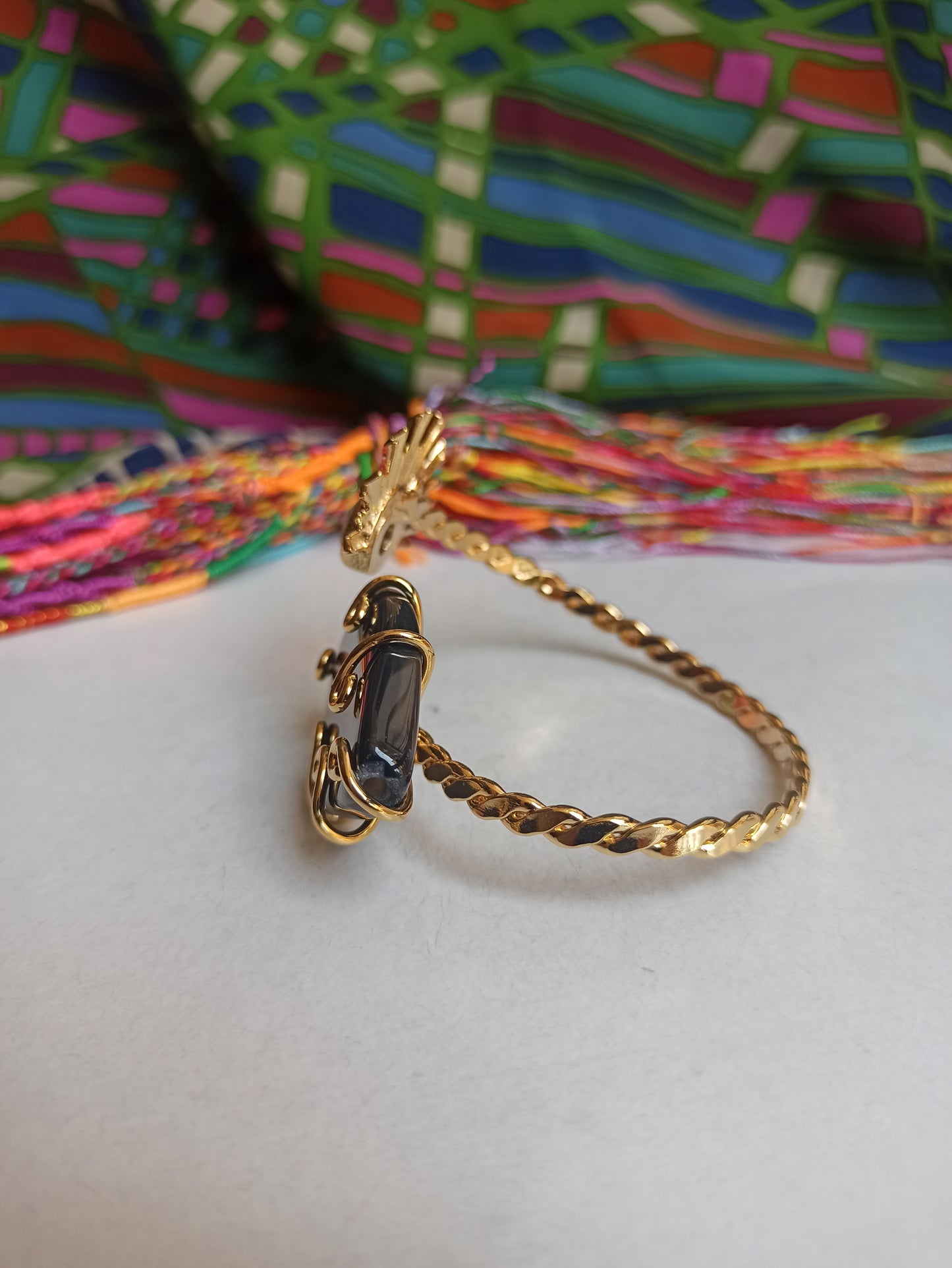 Bracciale mezzo sole bianco e nero