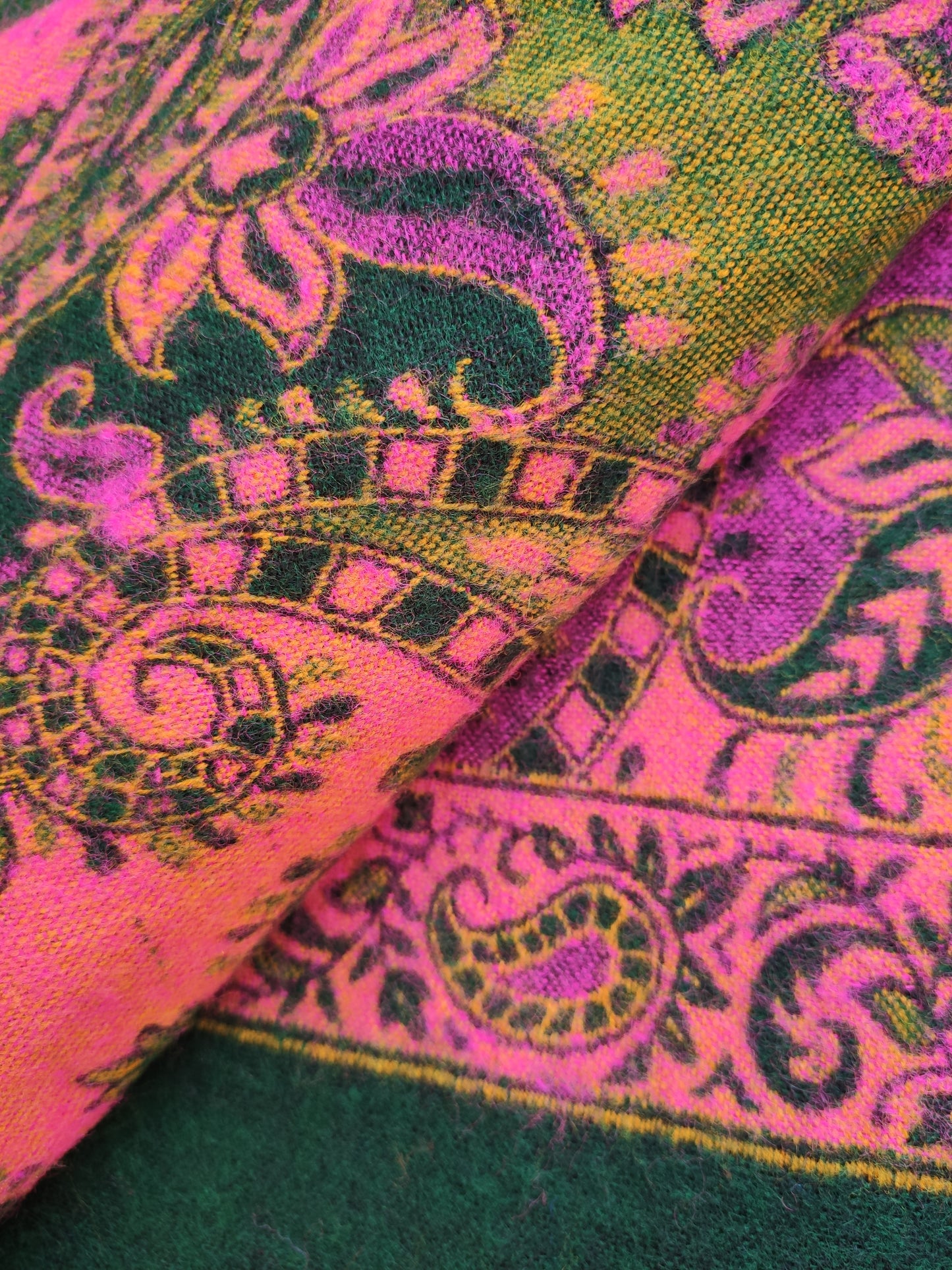 Warm Yak Wool Blanket Pashmina Shawl Tibet 7R