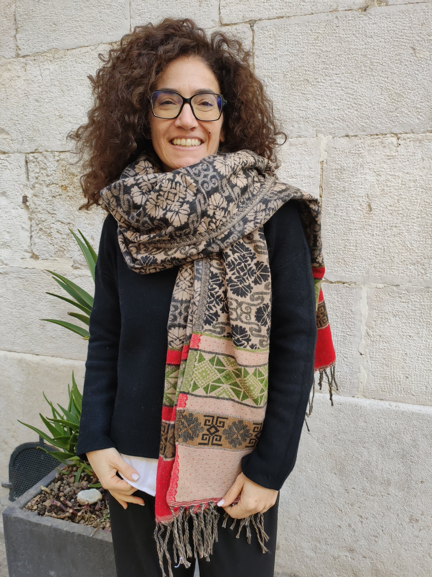 Pashmina shawl blanket warm Yak wool Tibet 50R