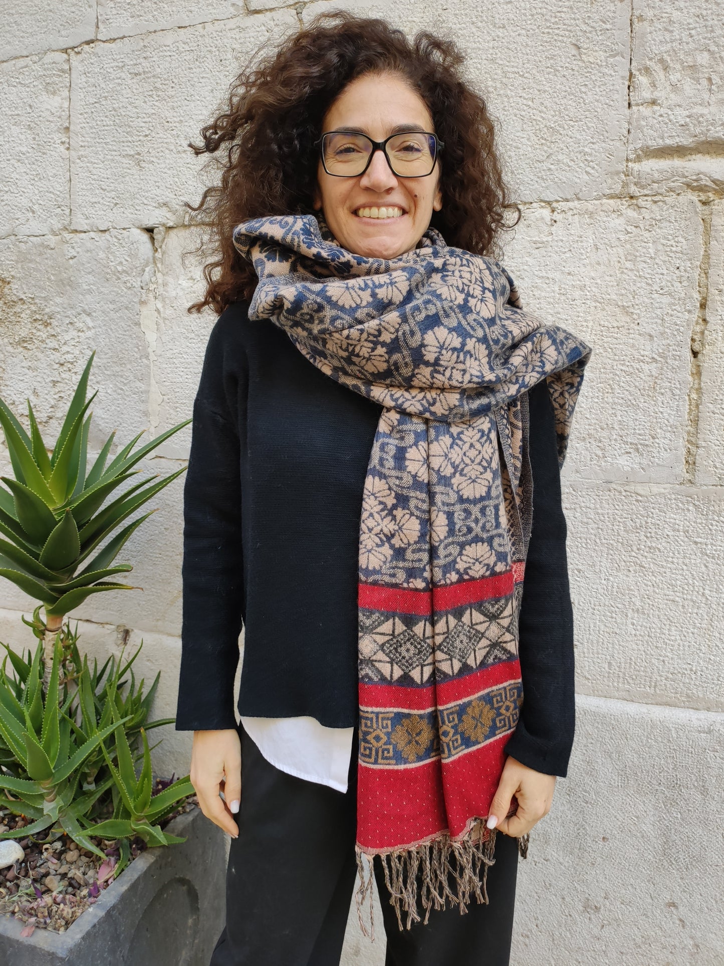 Pashmina shawl blanket warm Yak wool Tibet 50R