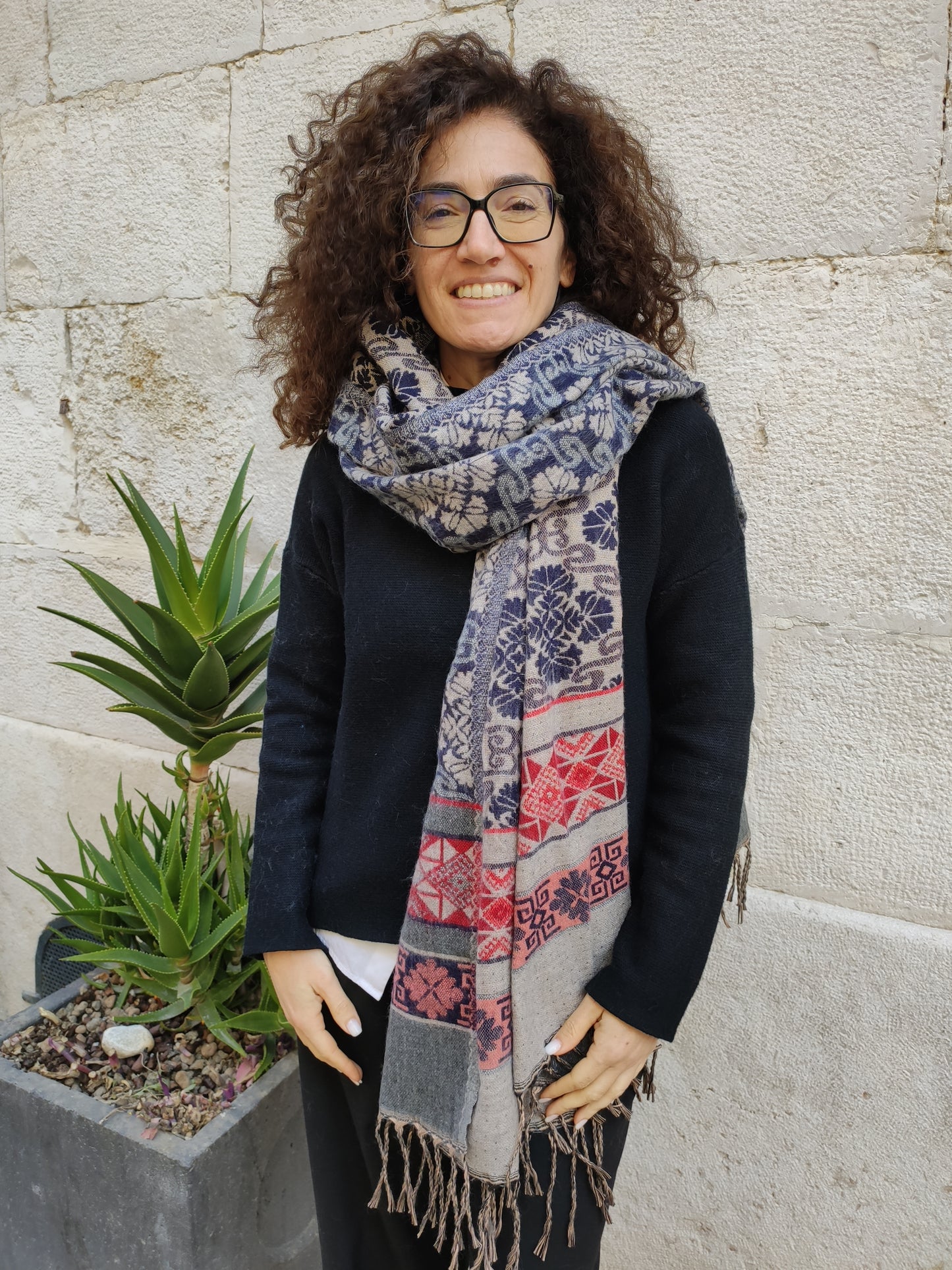 Pashmina shawl blanket warm Yak wool Tibet 50R