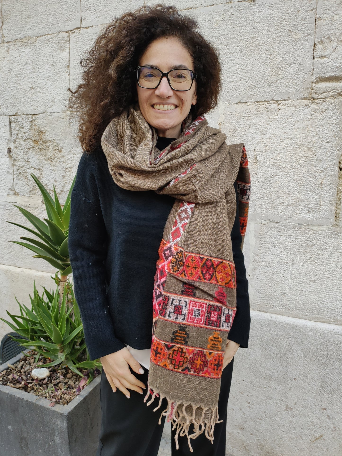 Pashmina shawl blanket warm Yak wool Tibet 50R