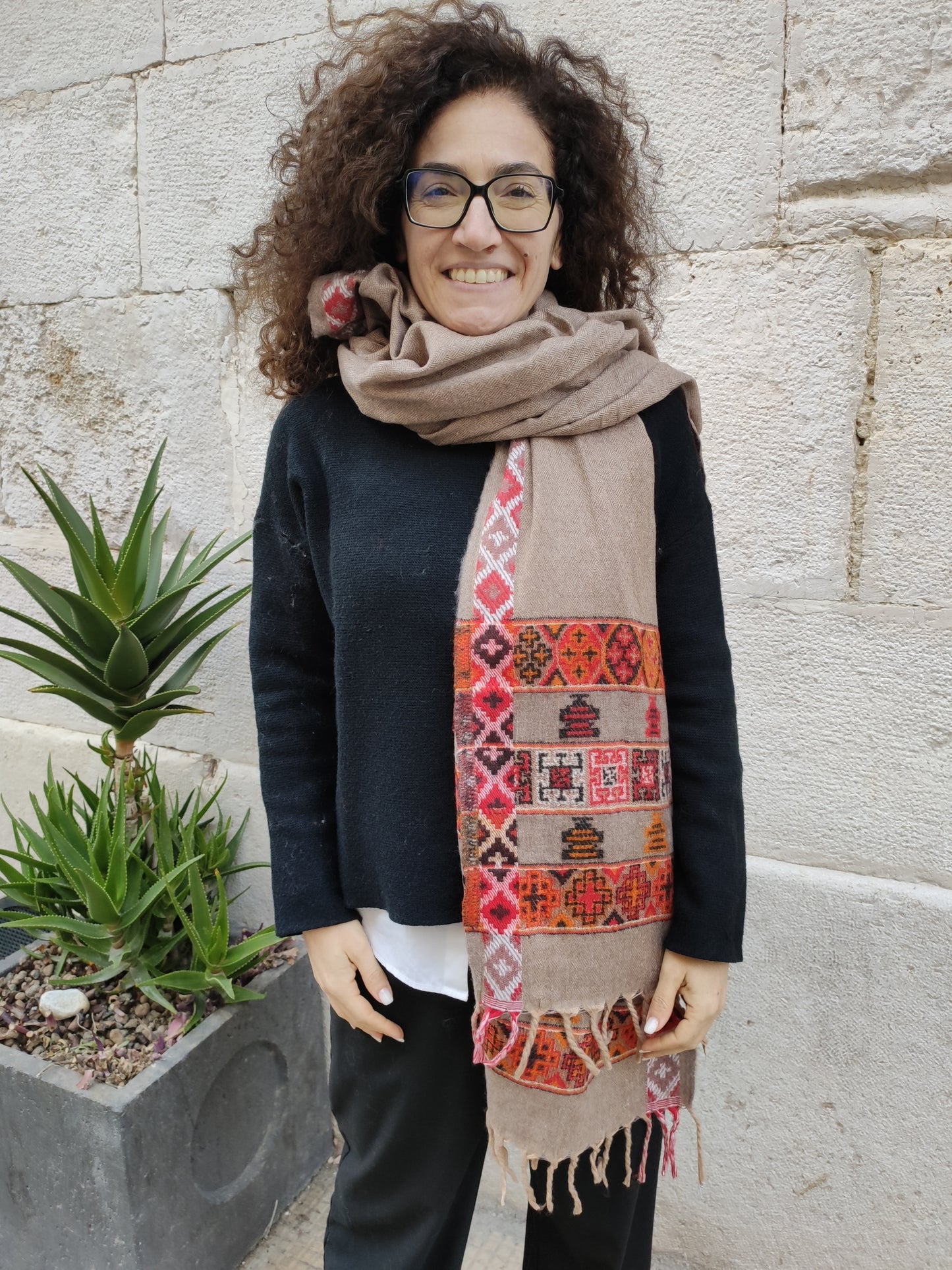 Pashmina shawl blanket warm Yak wool Tibet 50R