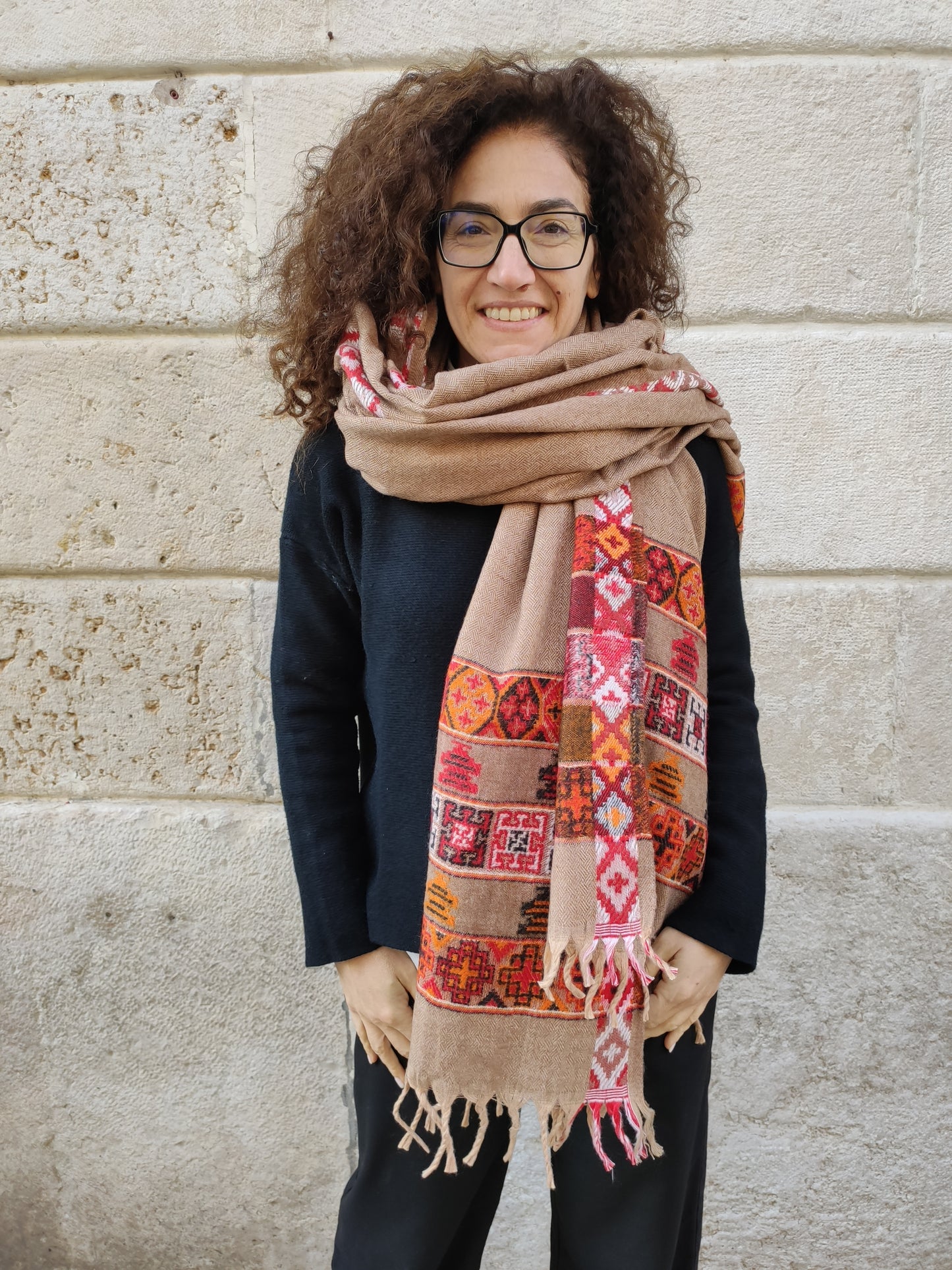 Pashmina shawl blanket warm Yak wool Tibet 50R