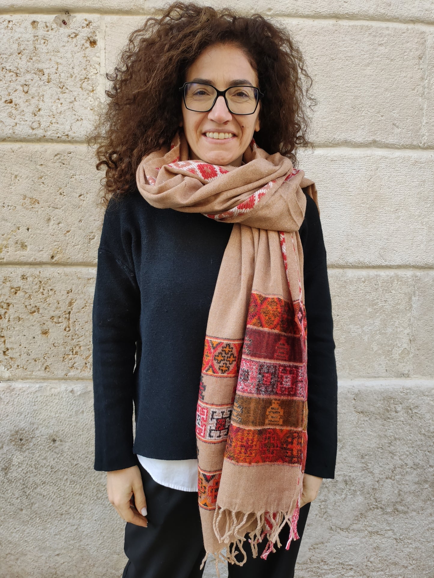 Pashmina shawl blanket warm Yak wool Tibet 50R