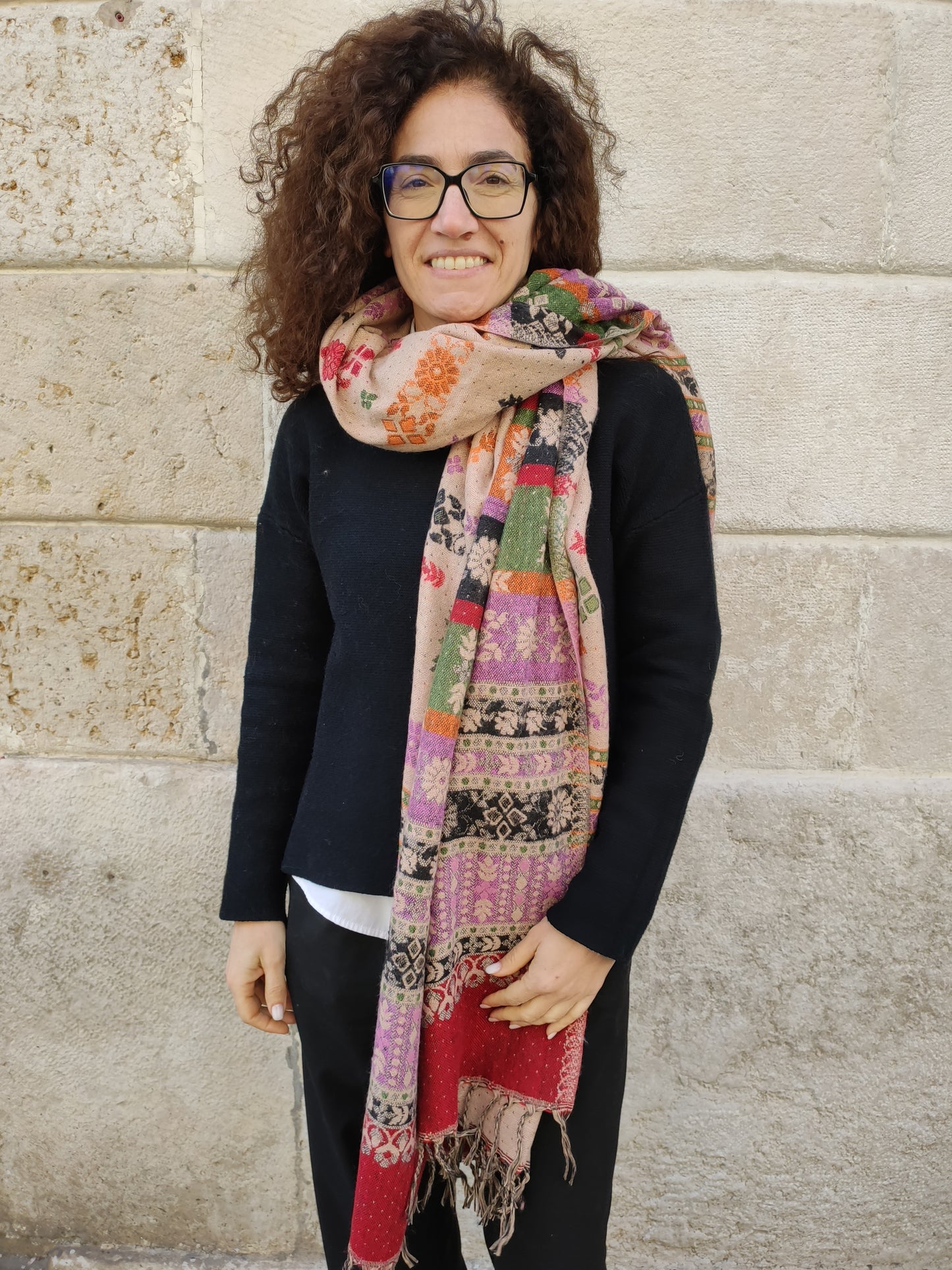 Pashmina shawl blanket warm Yak wool Tibet 50R