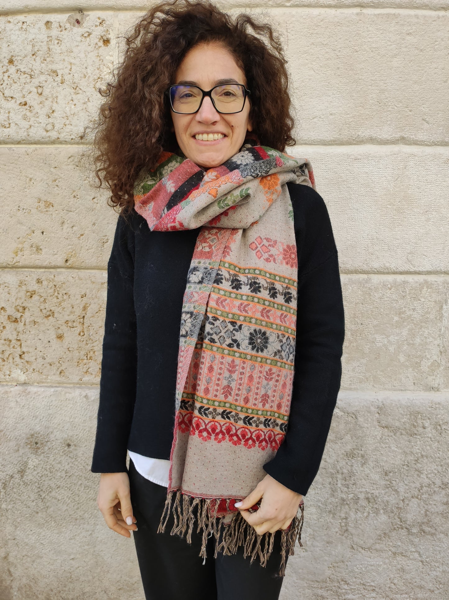 Pashmina shawl blanket warm Yak wool Tibet 50R