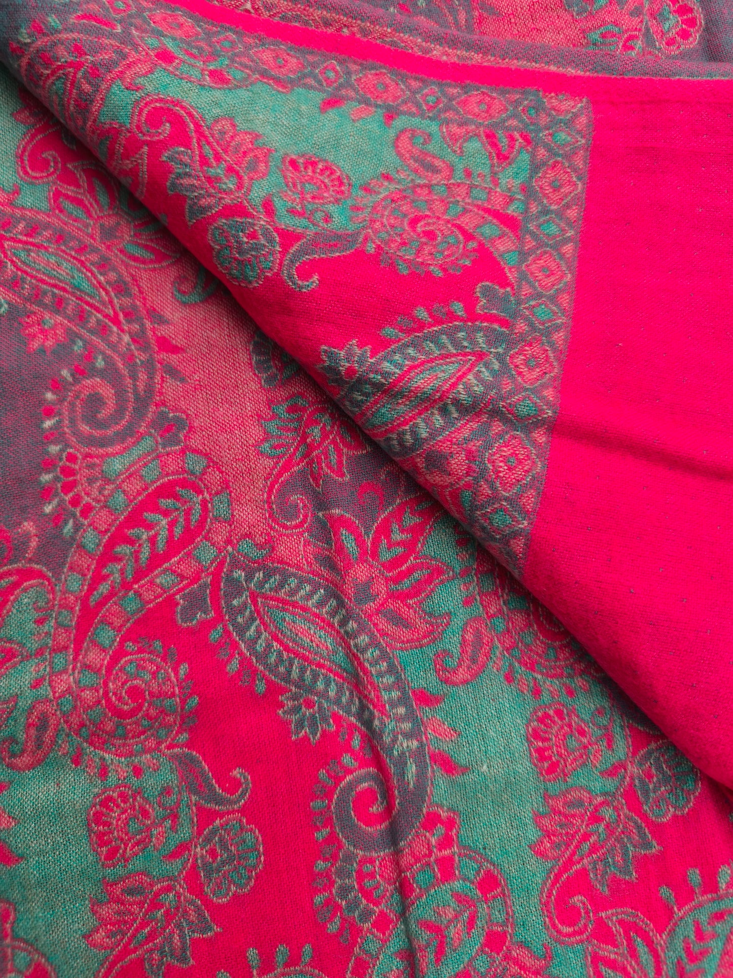 Warm Tibetan Yak Wool Shawl Scarf Stole Pashmina Blanket 73A