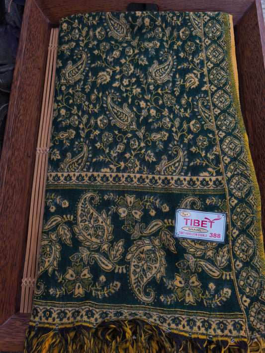 Scialle sciarpa stola Pashmina coperta lana di Yak calda Tibet 109A