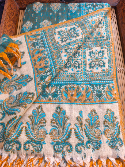 Scialle sciarpa stola Pashmina coperta lana di Yak calda Tibet 148A