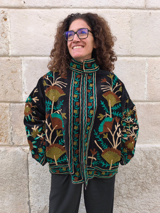 Giacca Velluto Suzani India 15