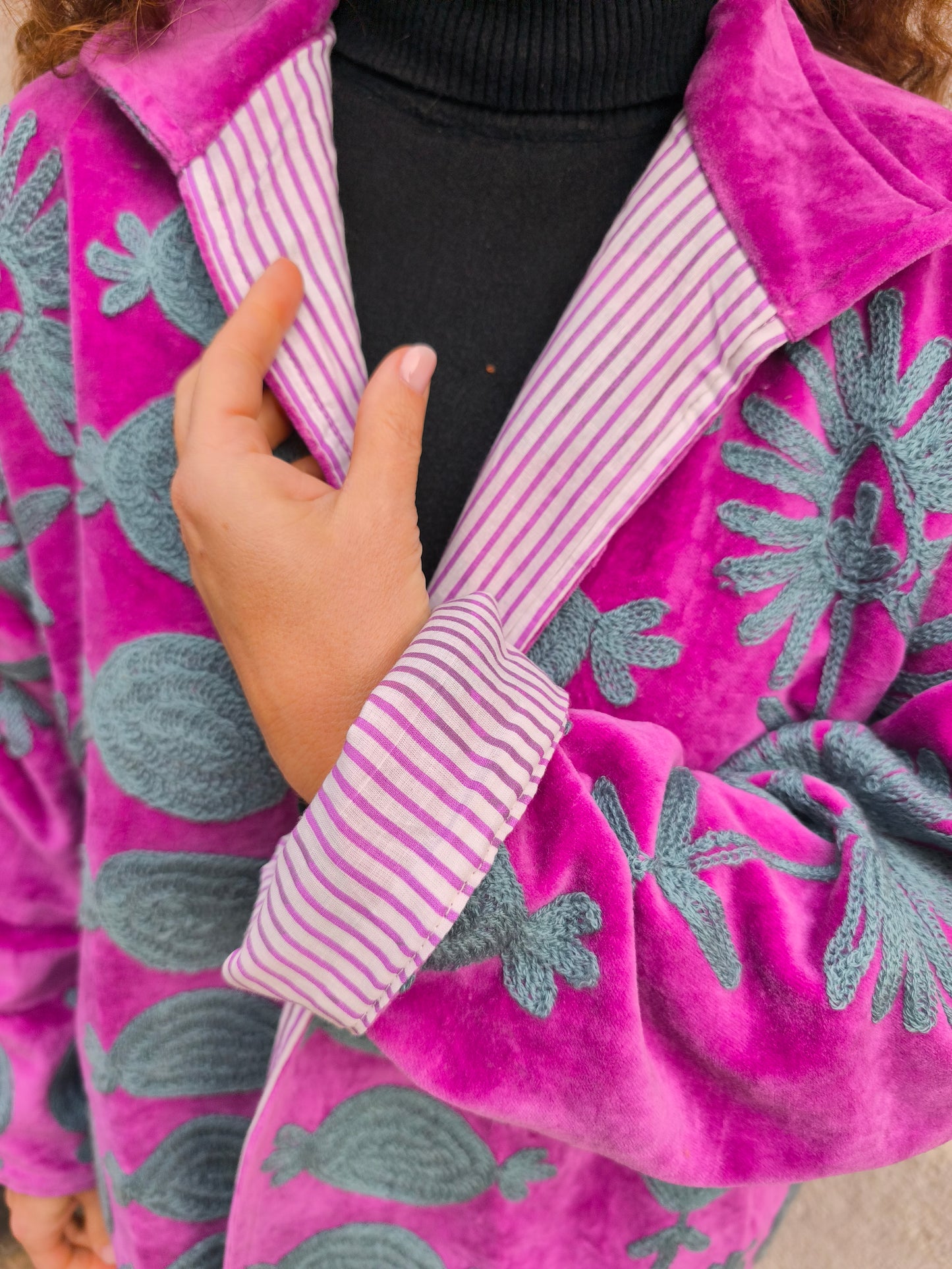 Giacca Velluto Suzani India 4S