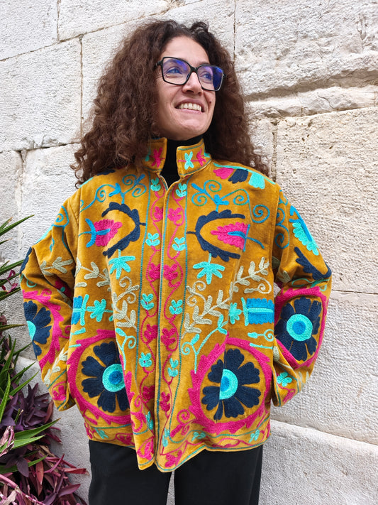 Giacca Velluto Suzani India 11S