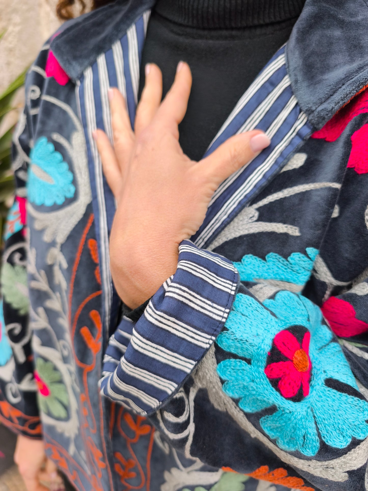 Giacca Velluto Suzani India 14S