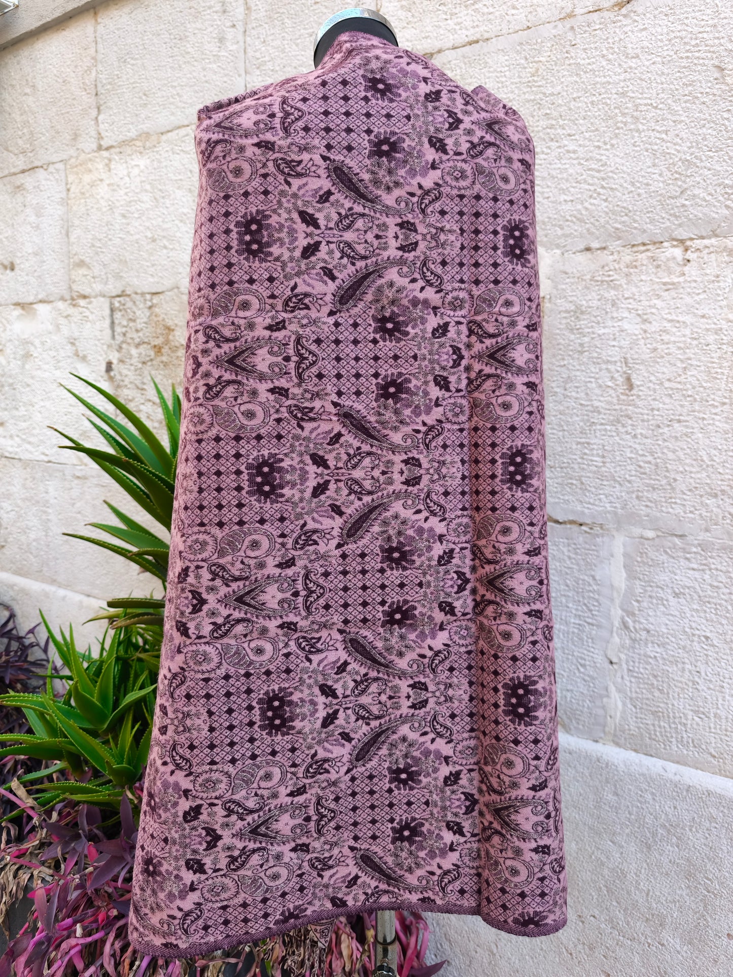 Scialle sciarpa stola Pashmina coperta lana di Yak calda Tibet 27B