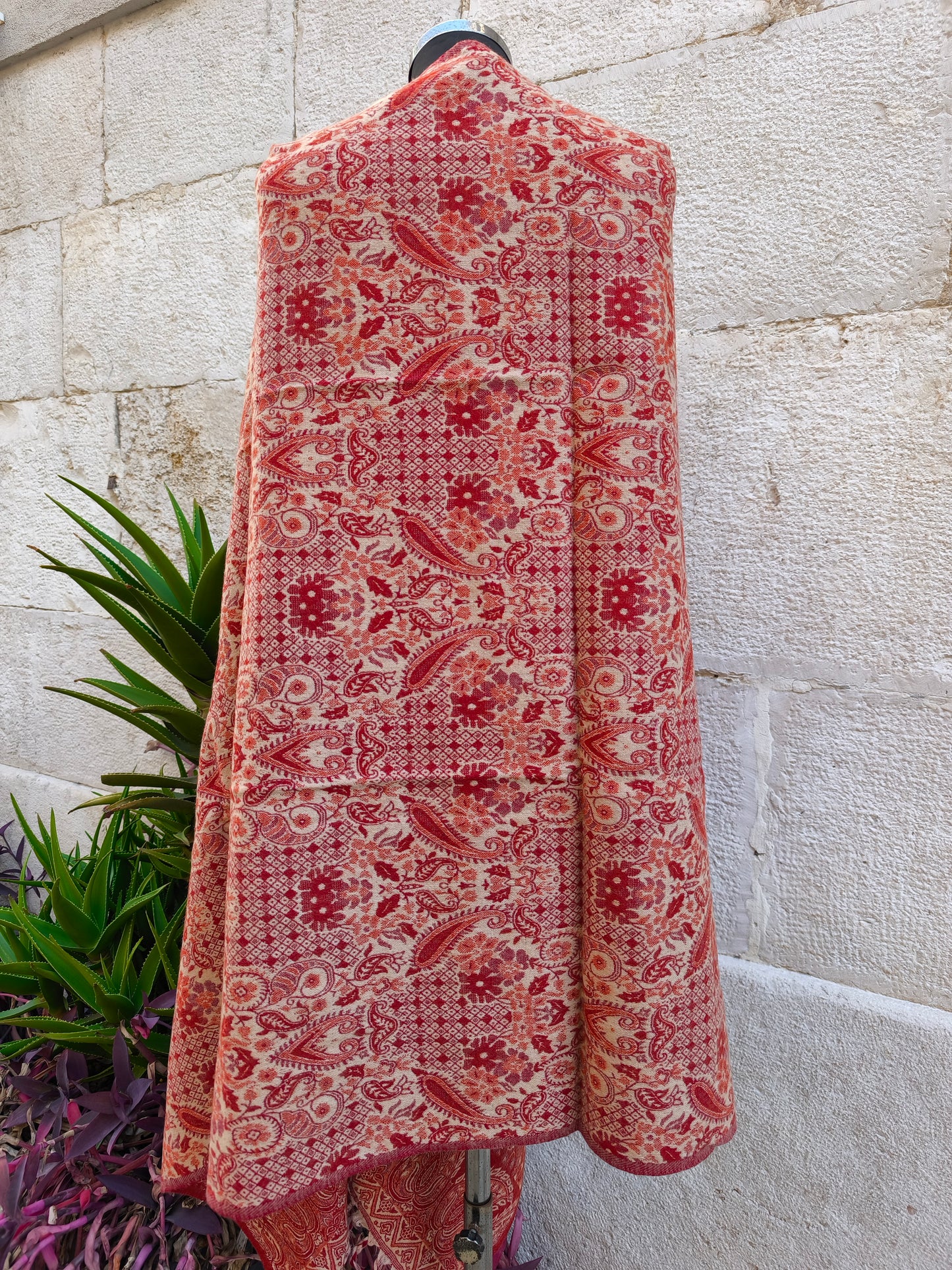 Scialle sciarpa stola Pashmina coperta lana di Yak calda Tibet 29B