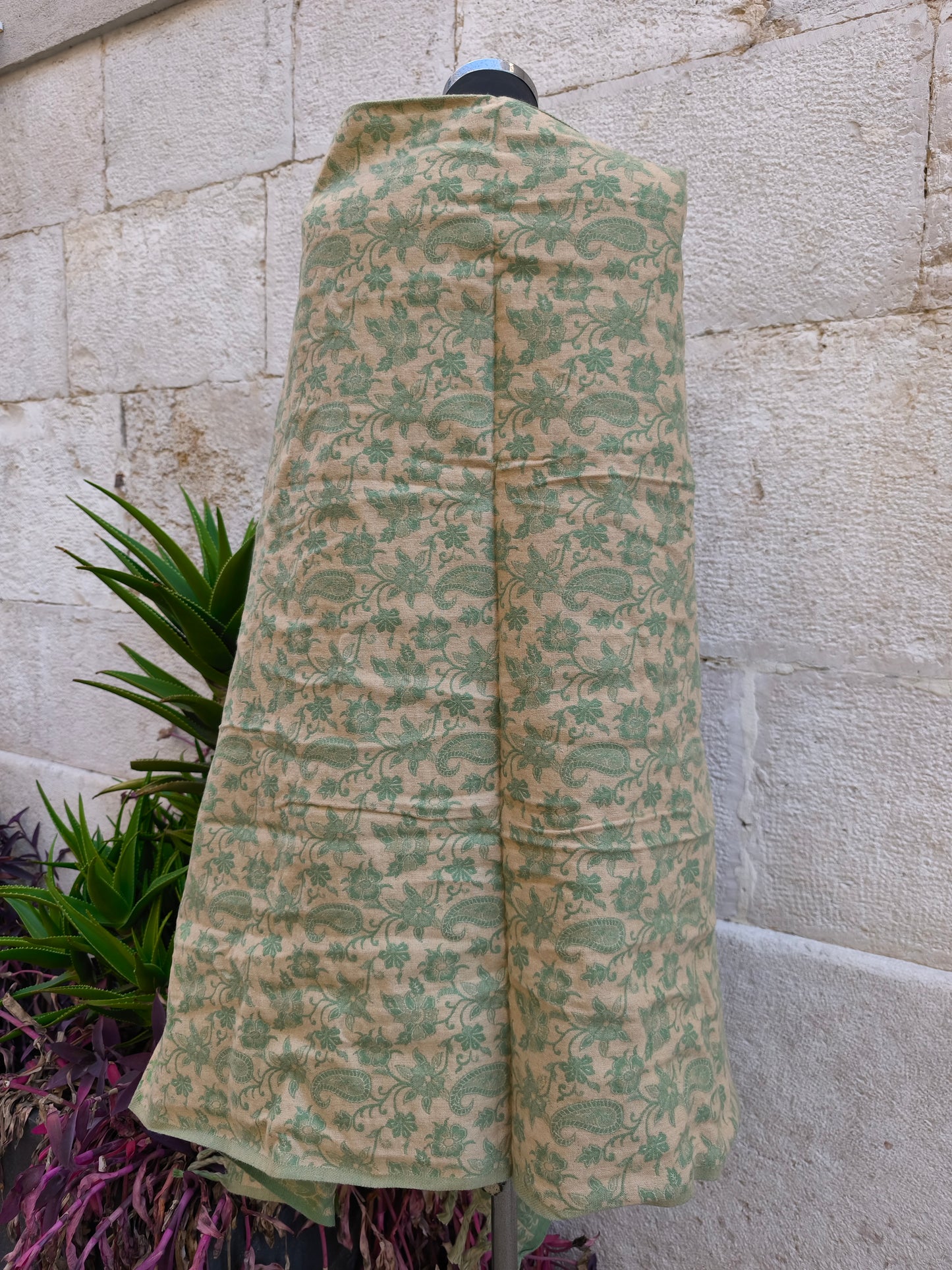 Scialle sciarpa stola Pashmina coperta lana di Yak calda Tibet 33B