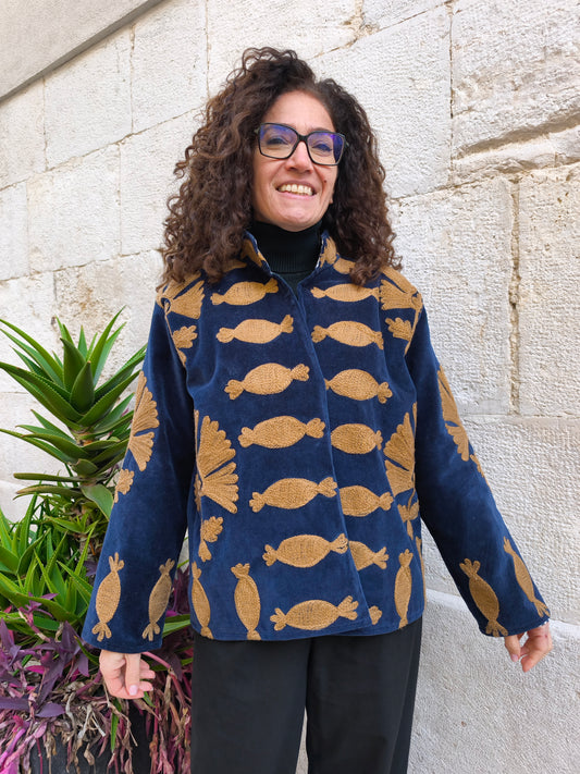 Giacca Velluto Suzani India 30S