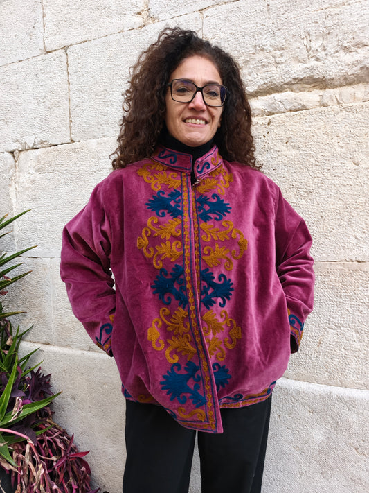 Giacca Velluto Suzani India 49S