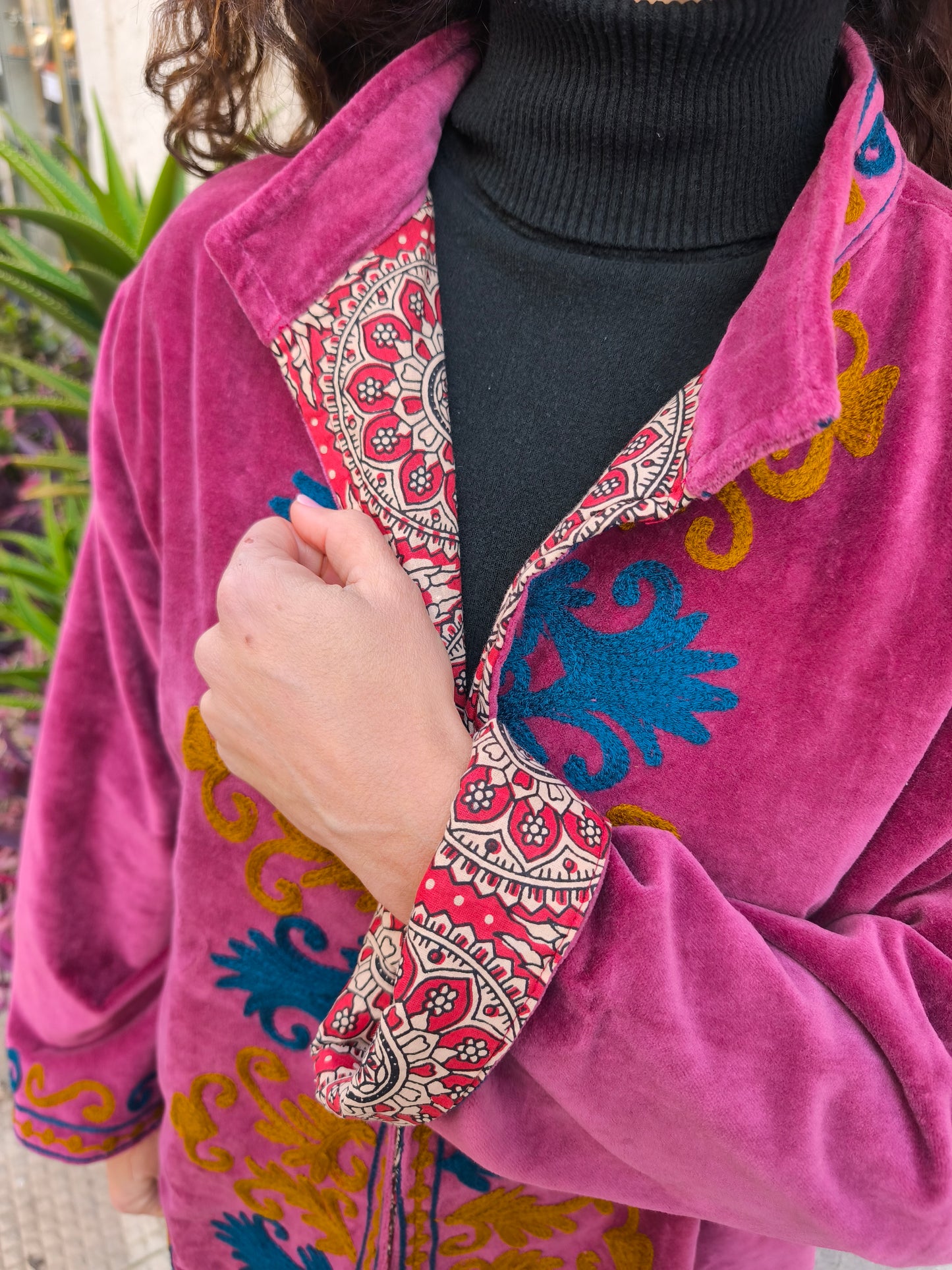 Giacca Velluto Suzani India 49S