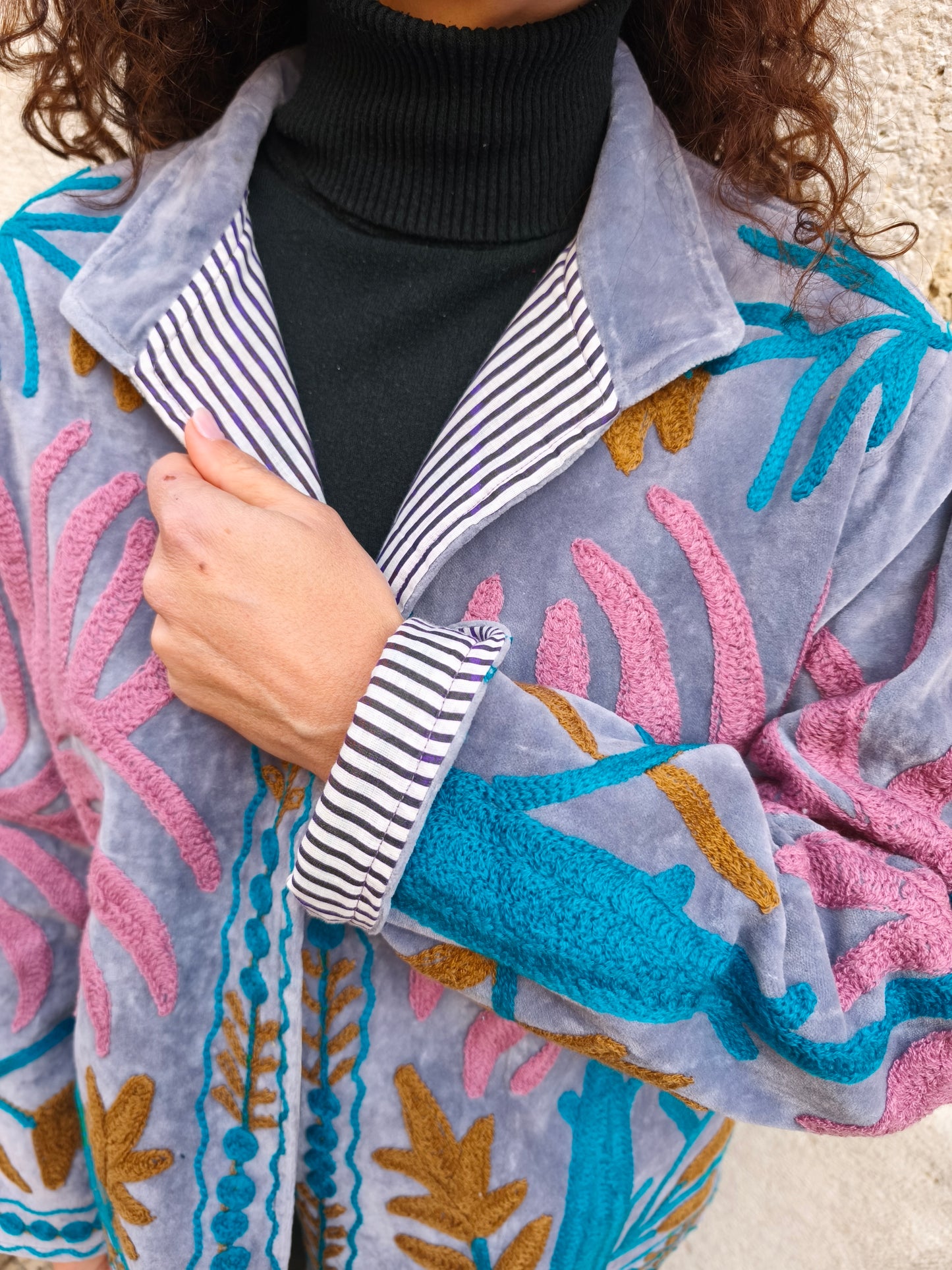 Giacca Velluto Suzani India 50S