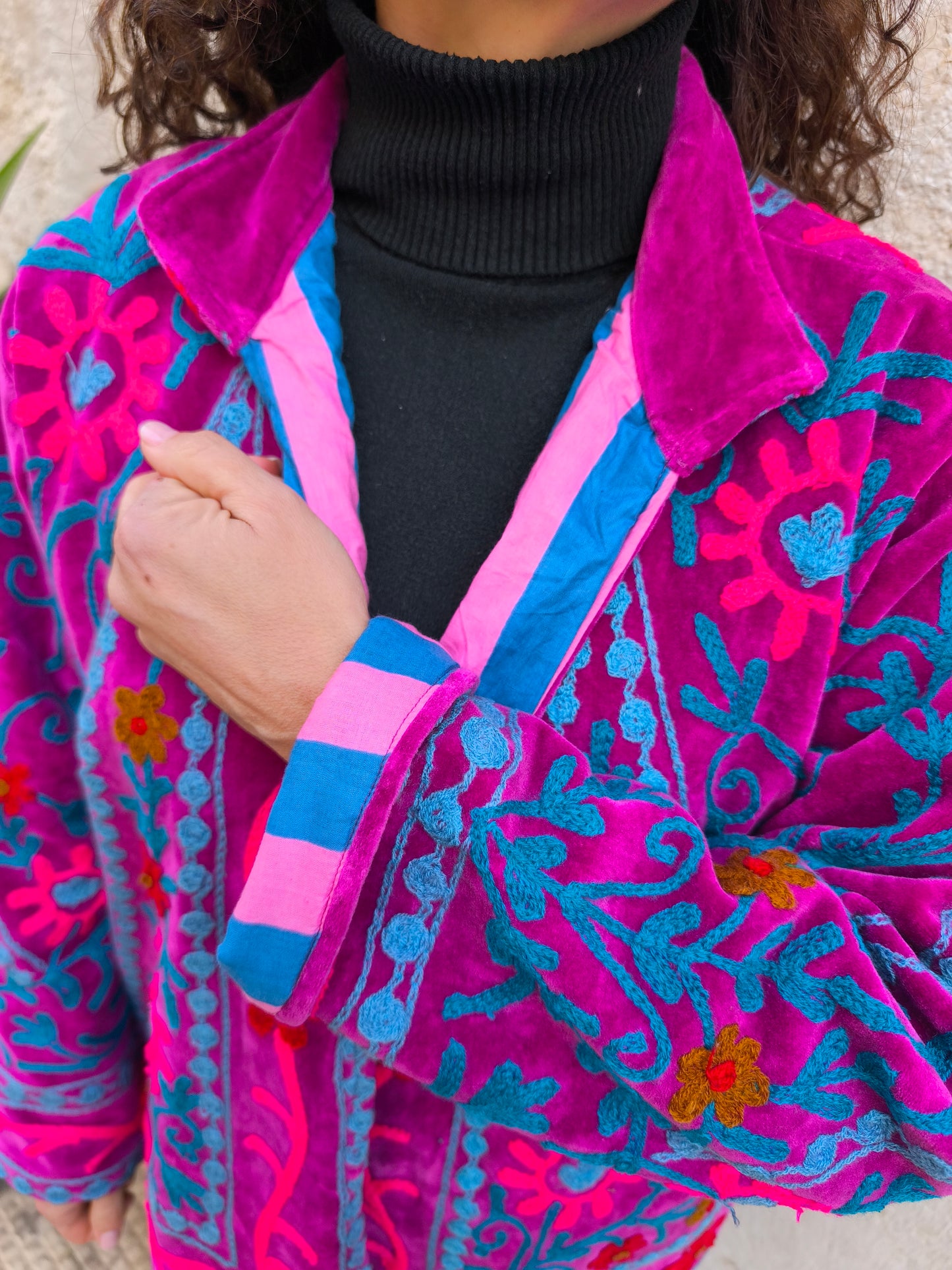 Giacca Velluto Suzani India 54S