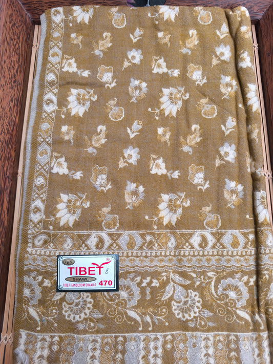 Scialle sciarpa stola Pashmina coperta lana di Yak calda Tibet 55B