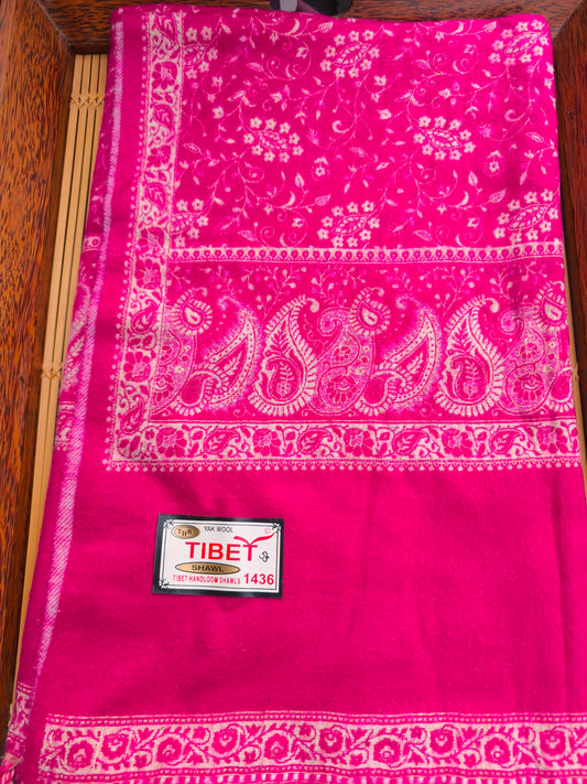 Scialle sciarpa stola Pashmina coperta lana di Yak calda Tibet 70B Difettato