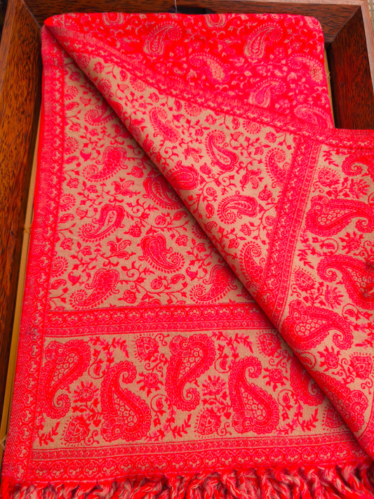 Scialle sciarpa stola Pashmina coperta lana di Yak calda Tibet 77B Difettato