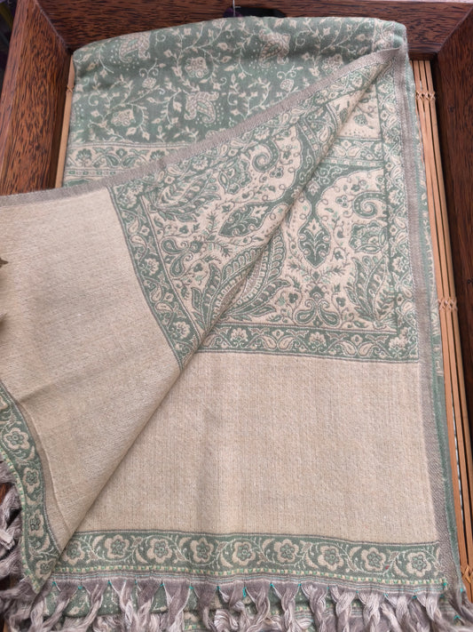 Scialle sciarpa stola Pashmina coperta lana di Yak calda Tibet 83B Difettato