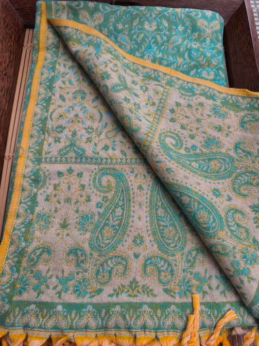 Scialle sciarpa stola Pashmina coperta lana di Yak calda Tibet 85B