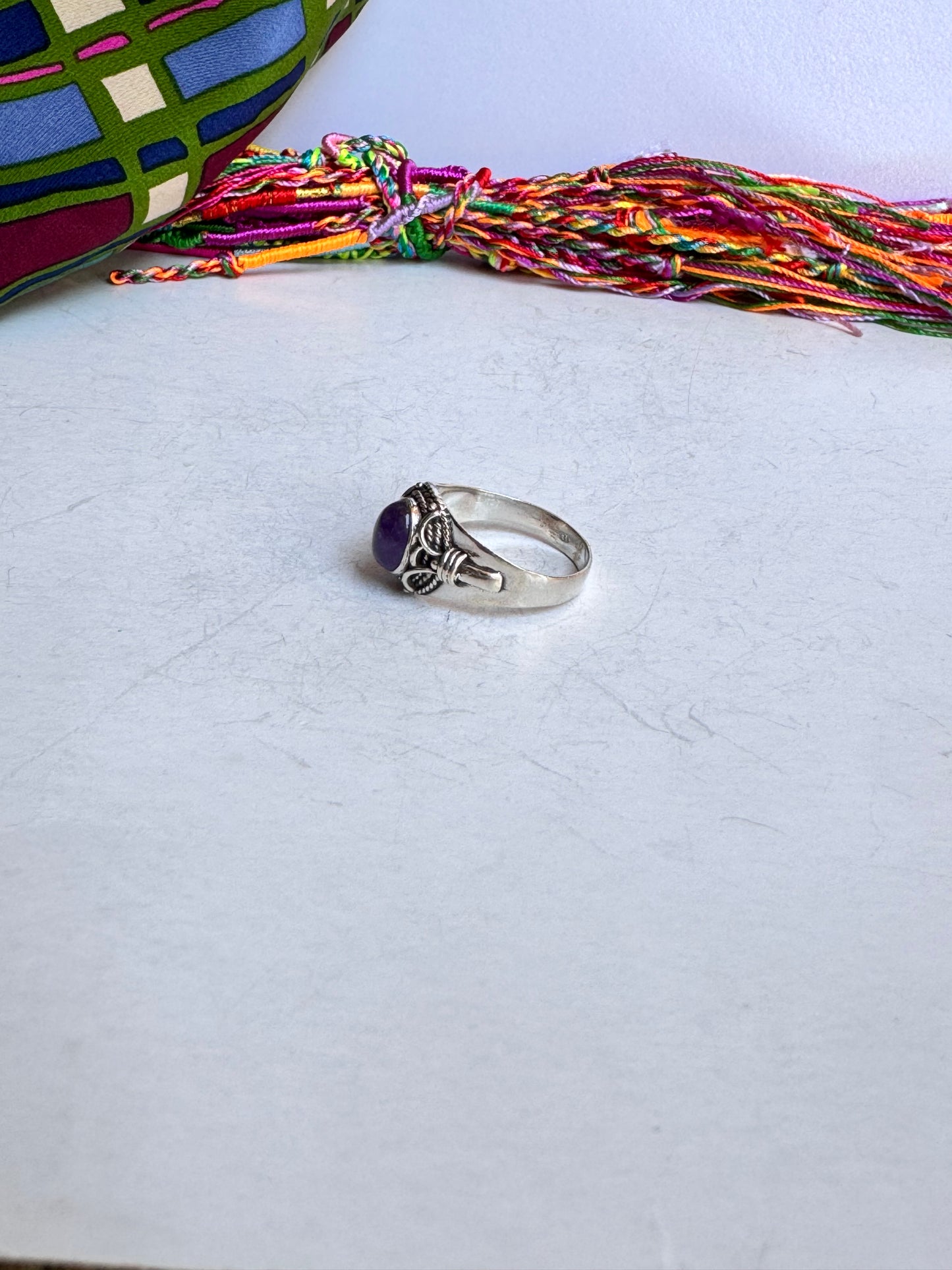 Anello argento 925 ametista misura 22 - 3M