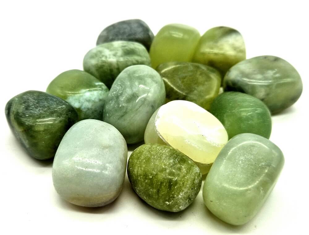 Giada verde Indiana pietra dura burattata