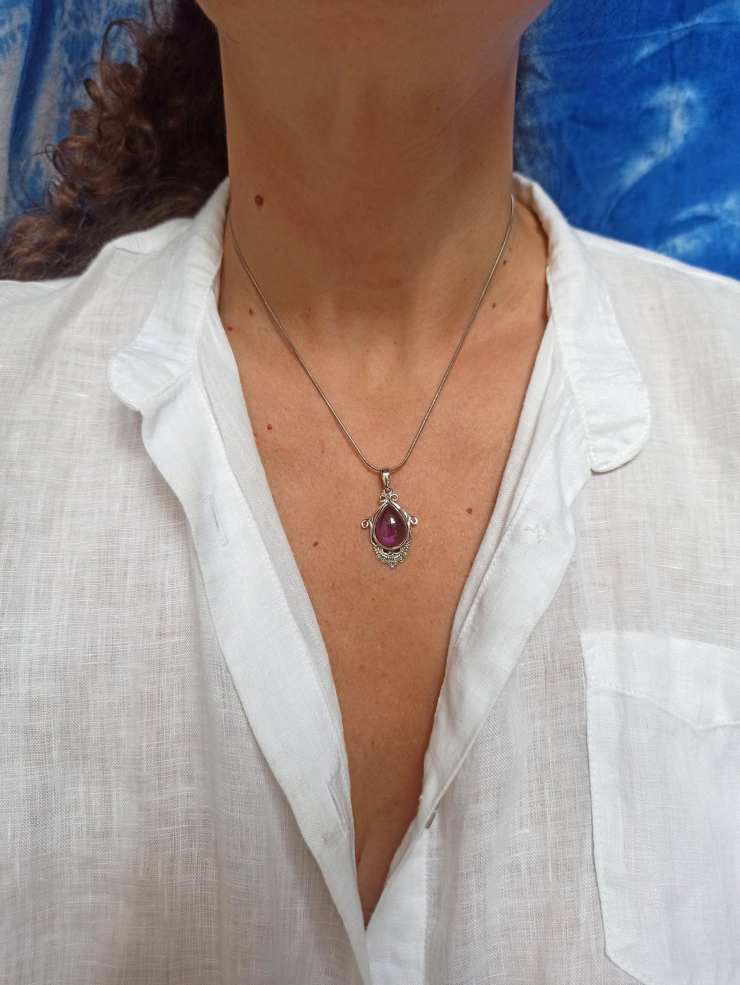 Amethyst-Anhänger aus 925er Silber