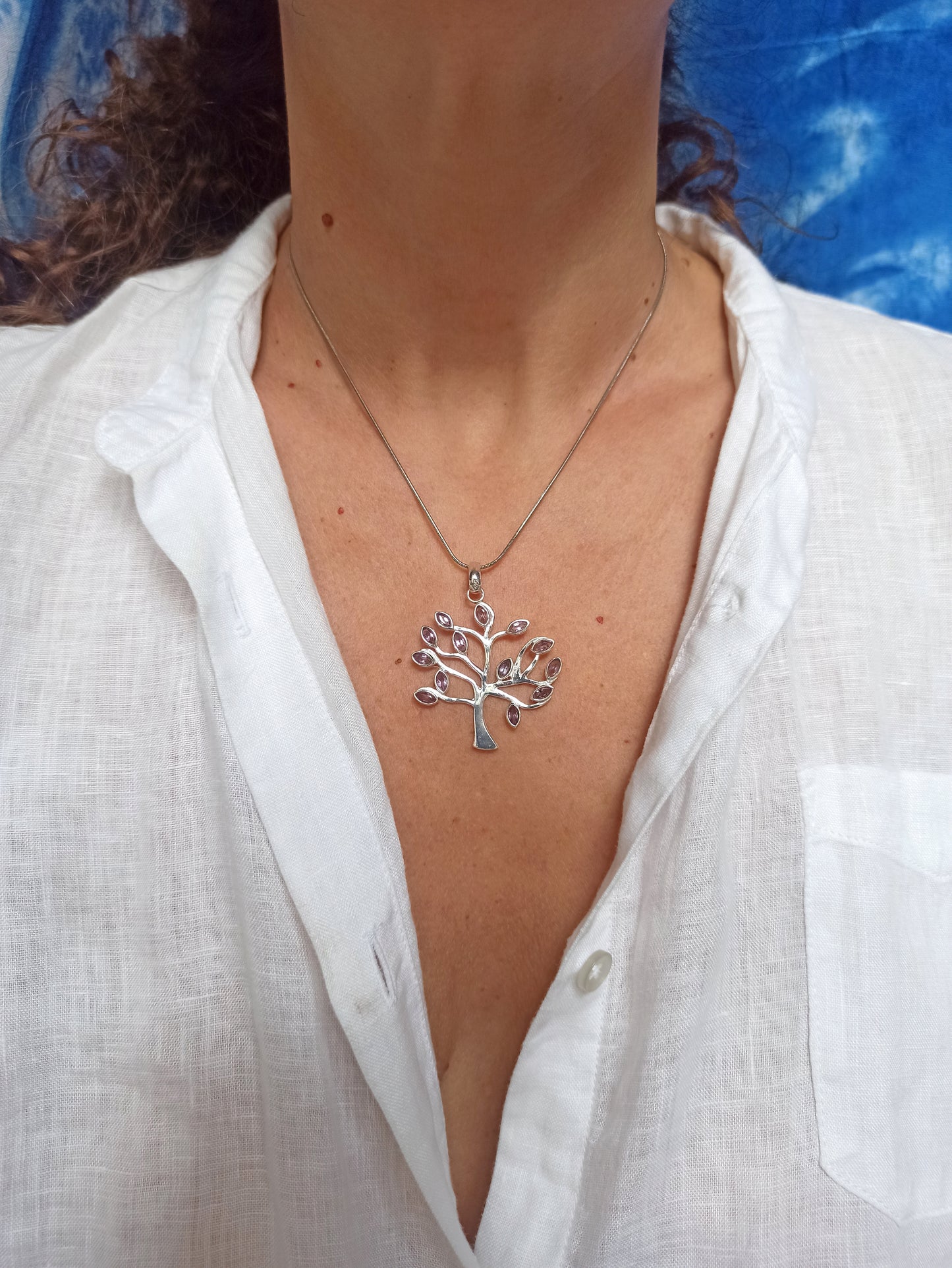 Amethyst 925 silver pendant