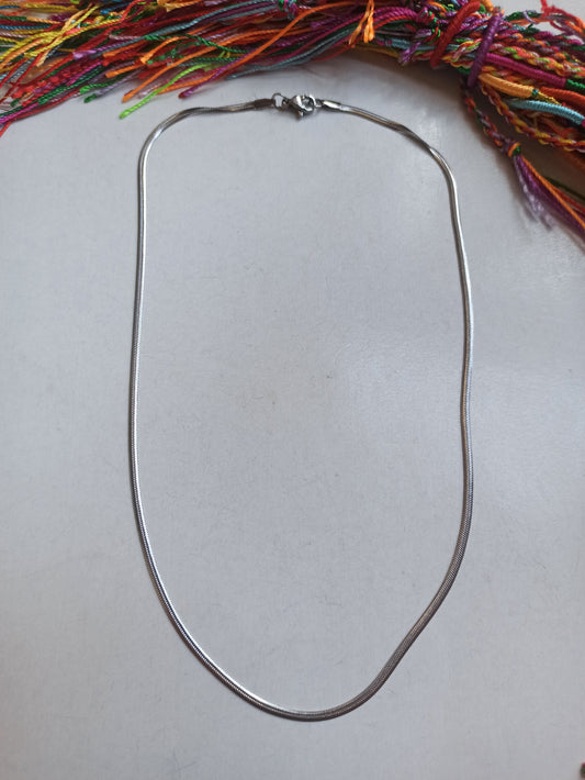 Snake Choker Necklace 40cm Steel 1S