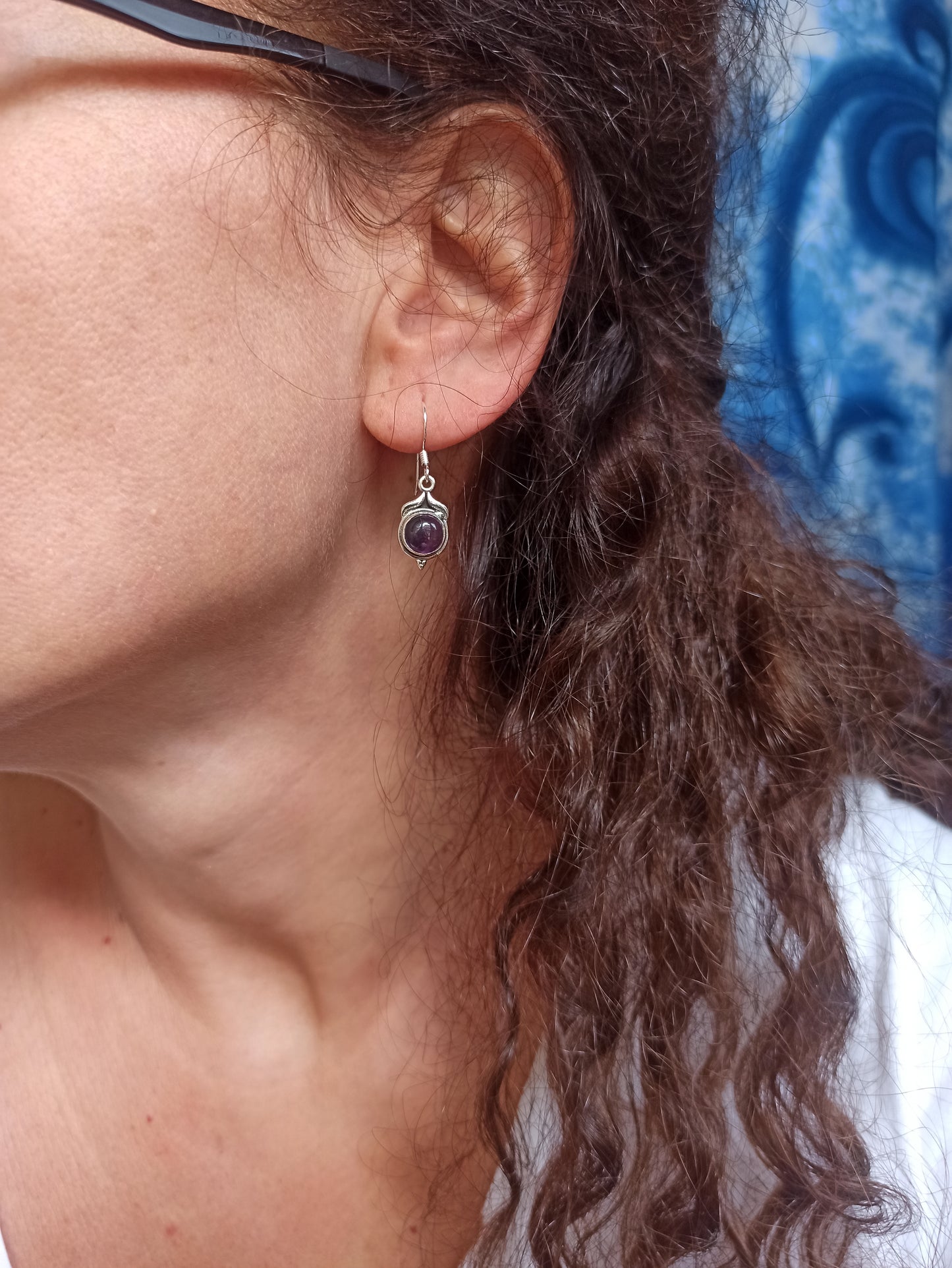 Amethyst-Ohrringe aus 925er Silber