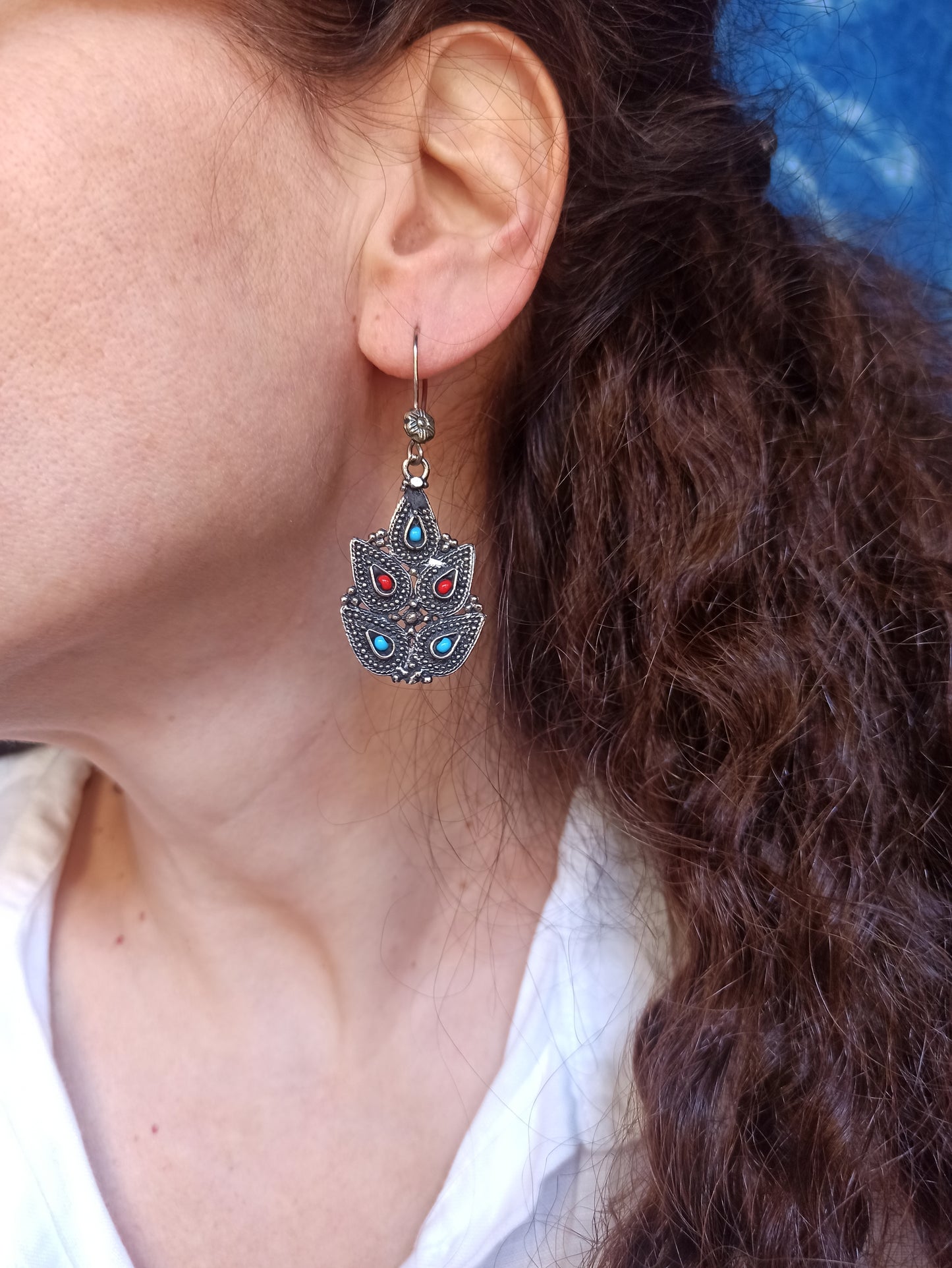 Orecchini antichi Fiore vintage