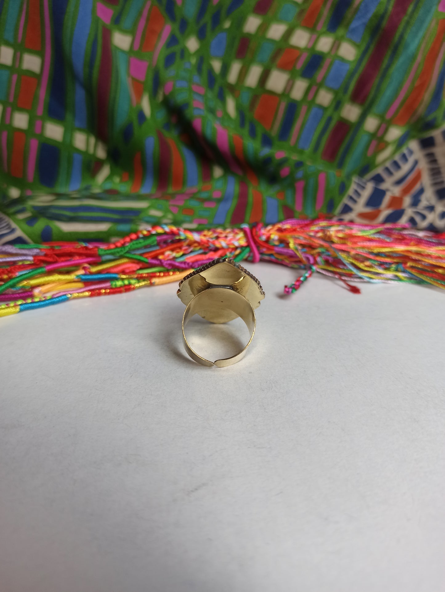 Nepalese mosaic ring