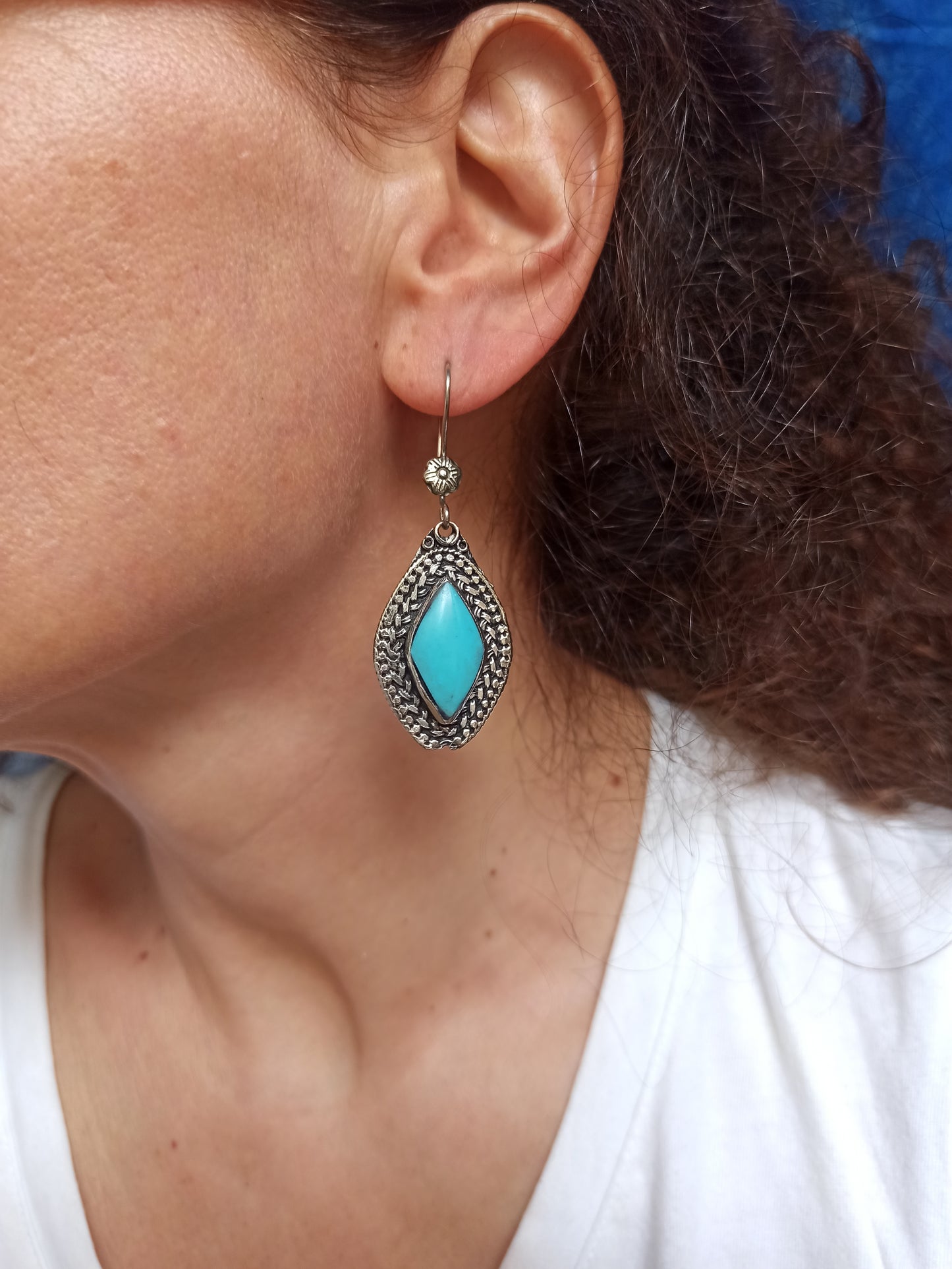 Orecchini antichi turchese vintage