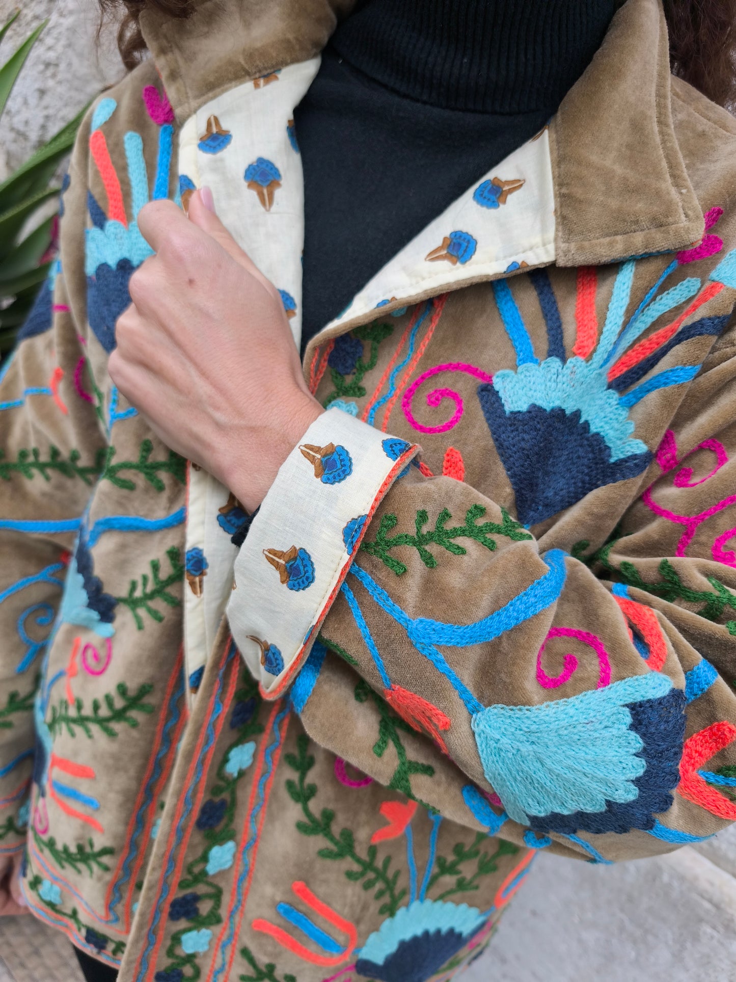 Giacca Velluto Suzani India 26S